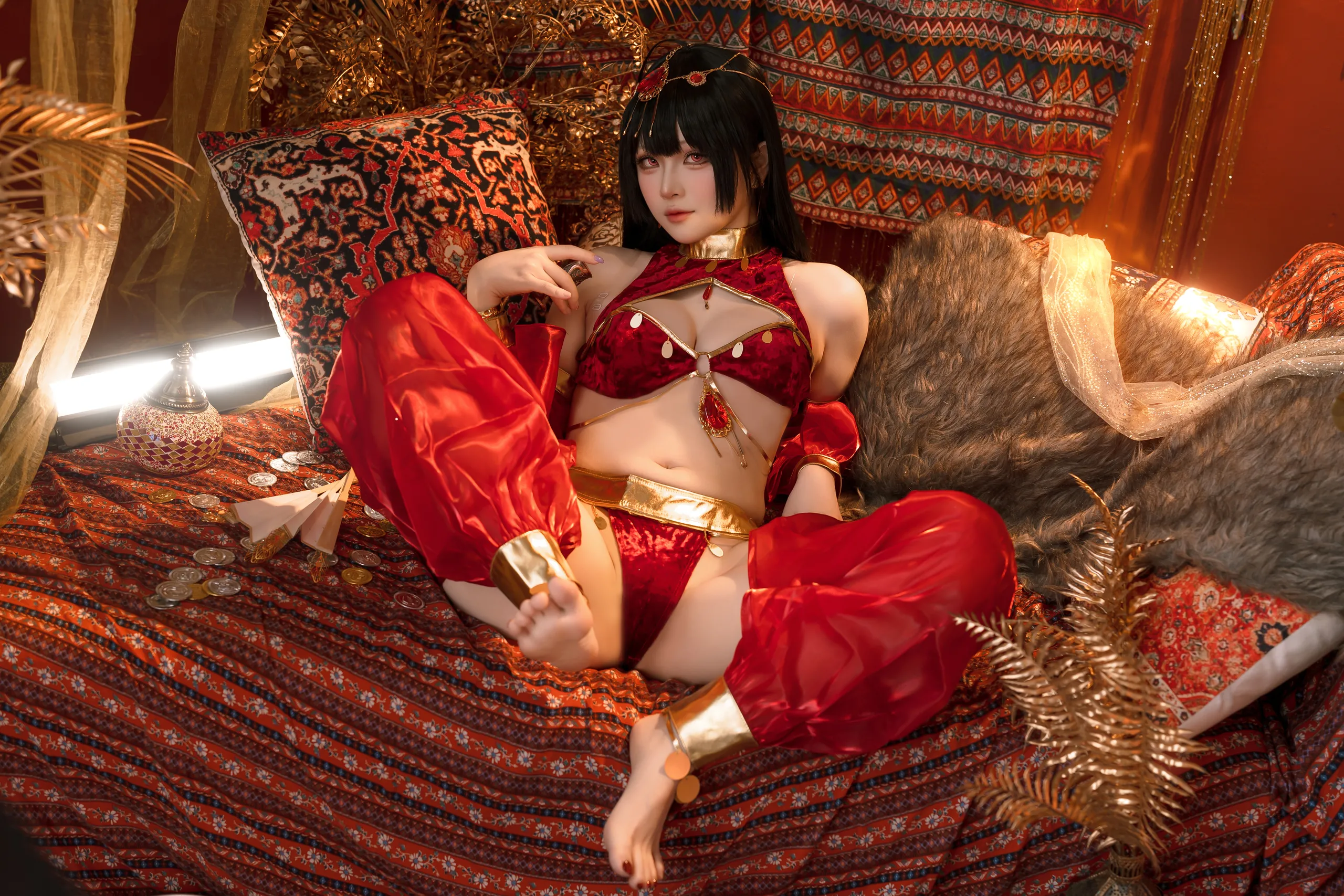 Đọc truyện hentai Tuyển tập Albums siêu phẩm Cosplay - Chap 1018 - Yuyu - Azur Lane Big Phoenix Dancer New Year Special