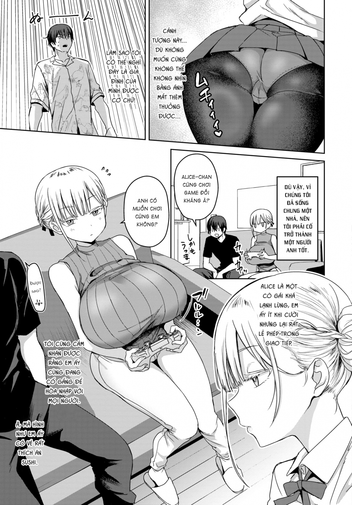 Đọc truyện hentai Sống cùng cô em kế zú bự - Oneshot