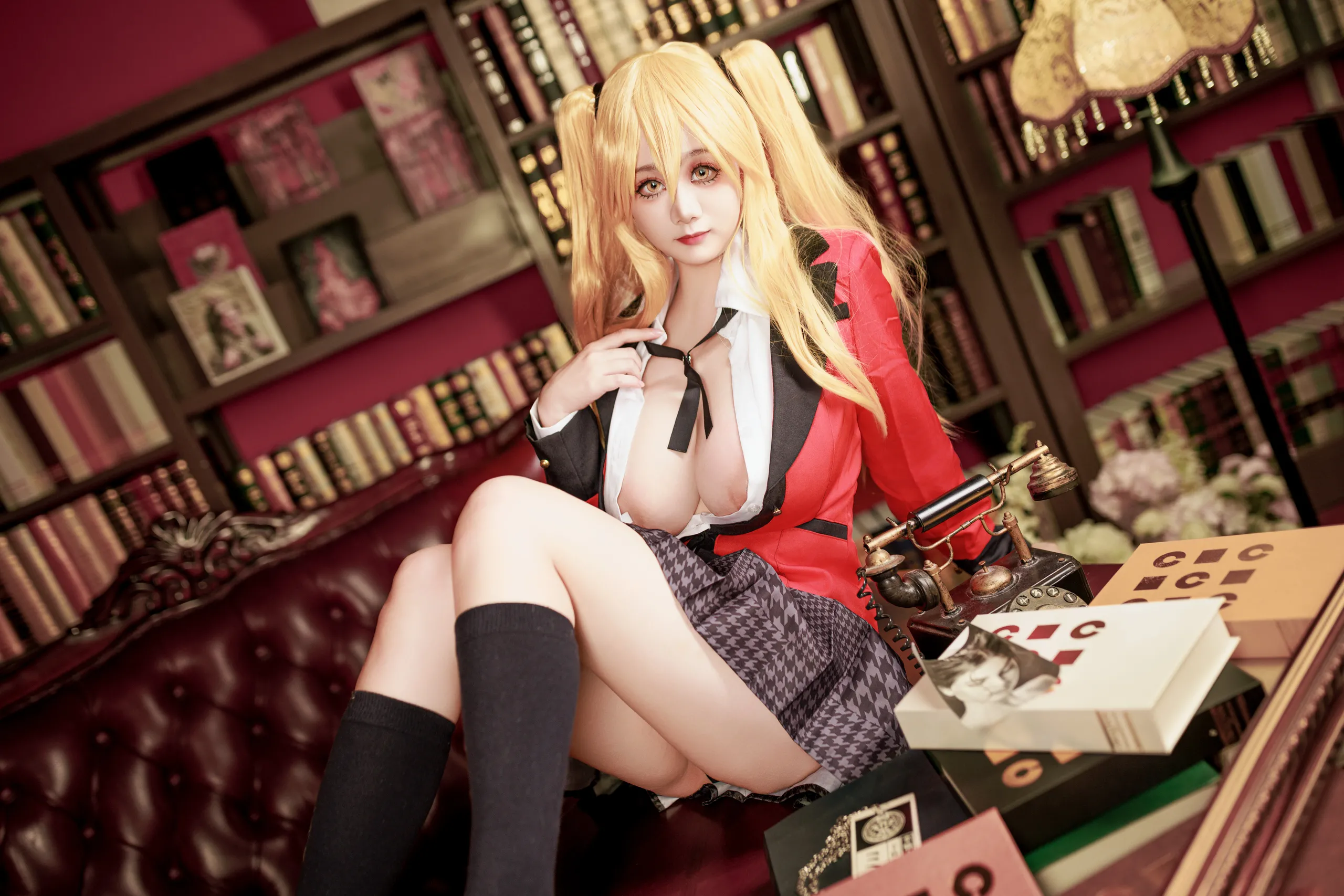 Đọc truyện hentai Tuyển tập Albums siêu phẩm Cosplay - Chap 1109 - A Xuexue - Kakegurui Saotome Meiari Uniform