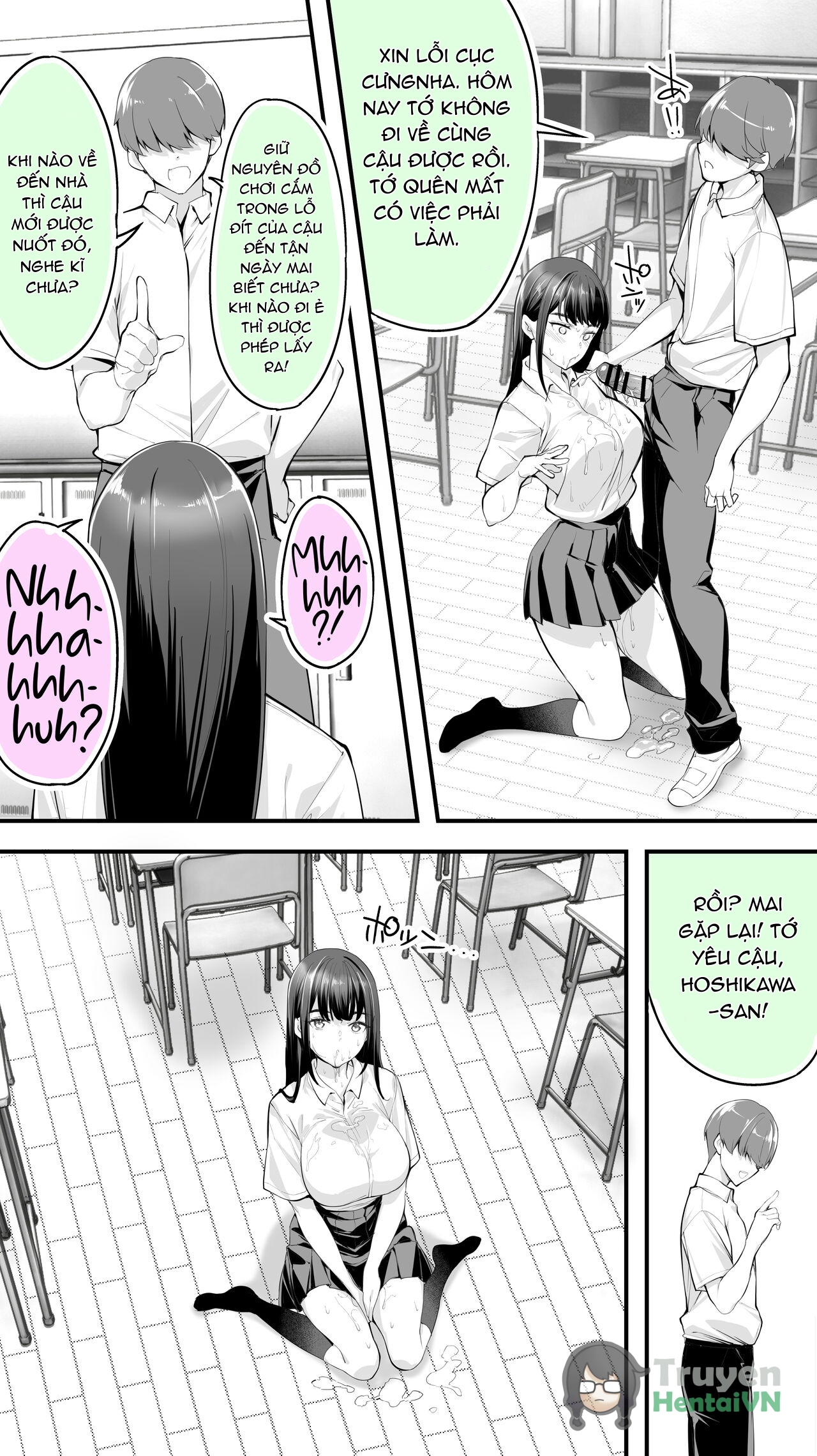 Đọc truyện hentai Okoranaide Hoshikawa-san 2 Oneshot