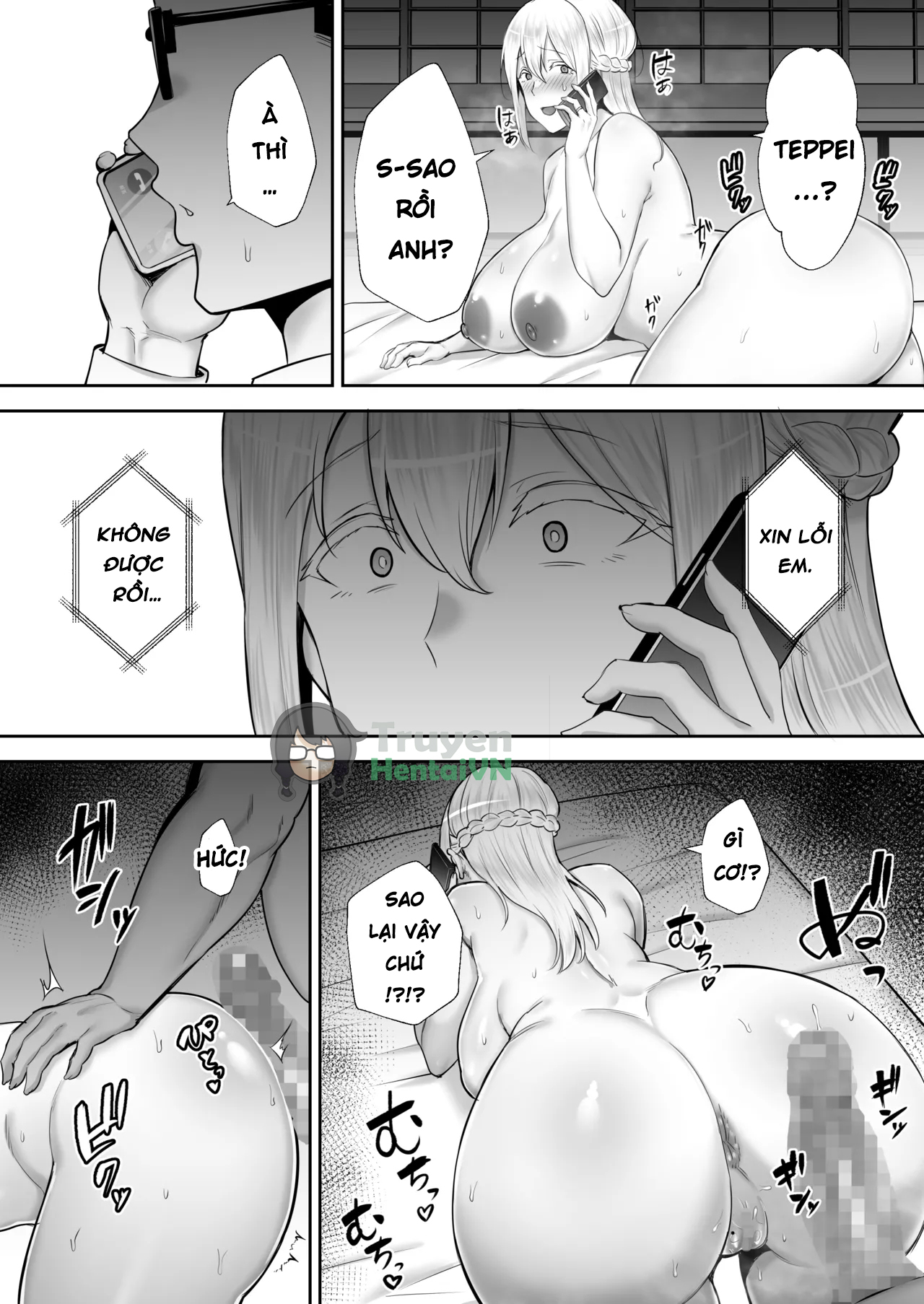 Đọc truyện hentai Cộ gái tóc vàng ngực bự và chú - Oneshot