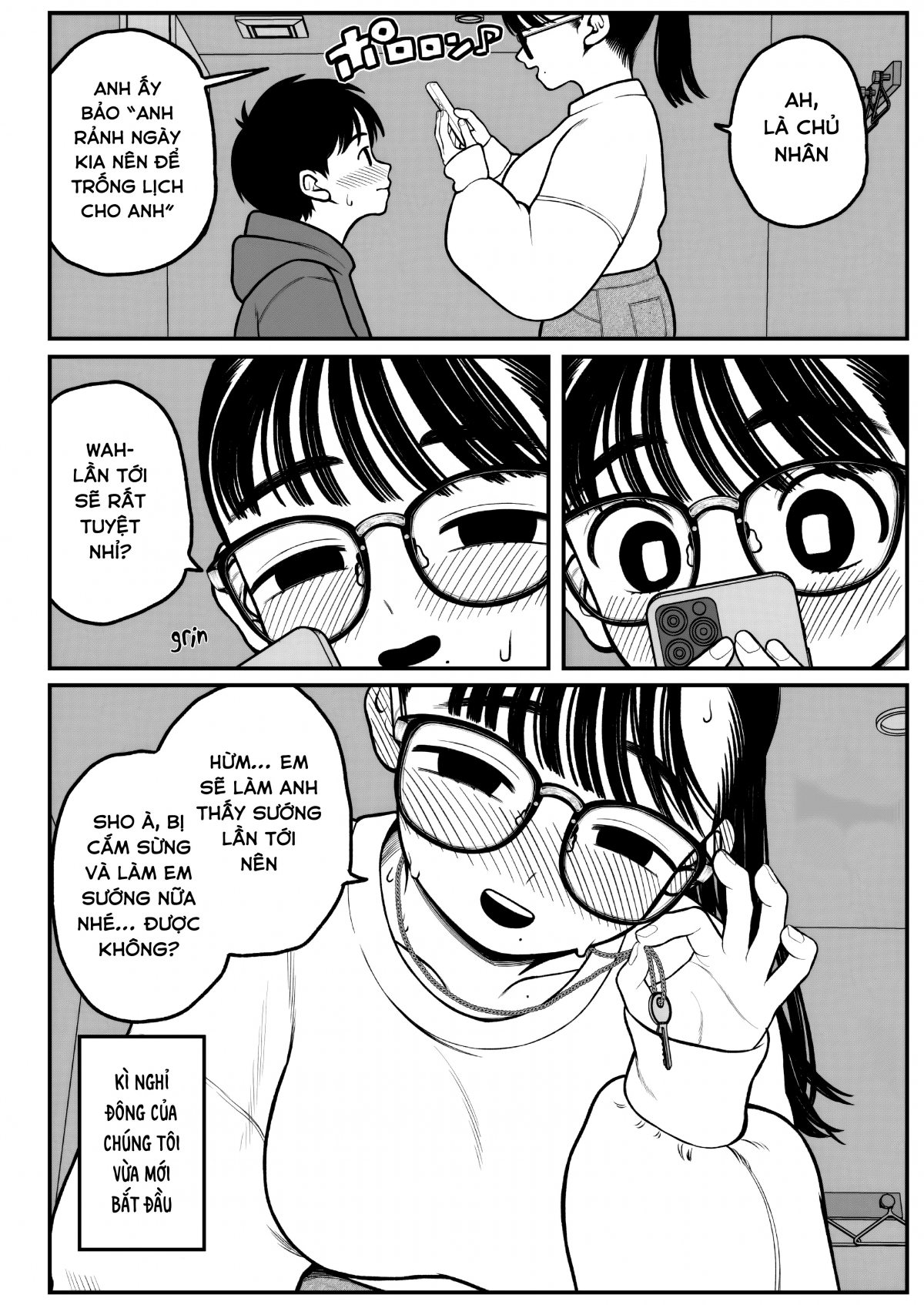 Đọc truyện hentai Kỳ nghỉ đông của tôi, bạn gái và chồng tôi - Oneshot.