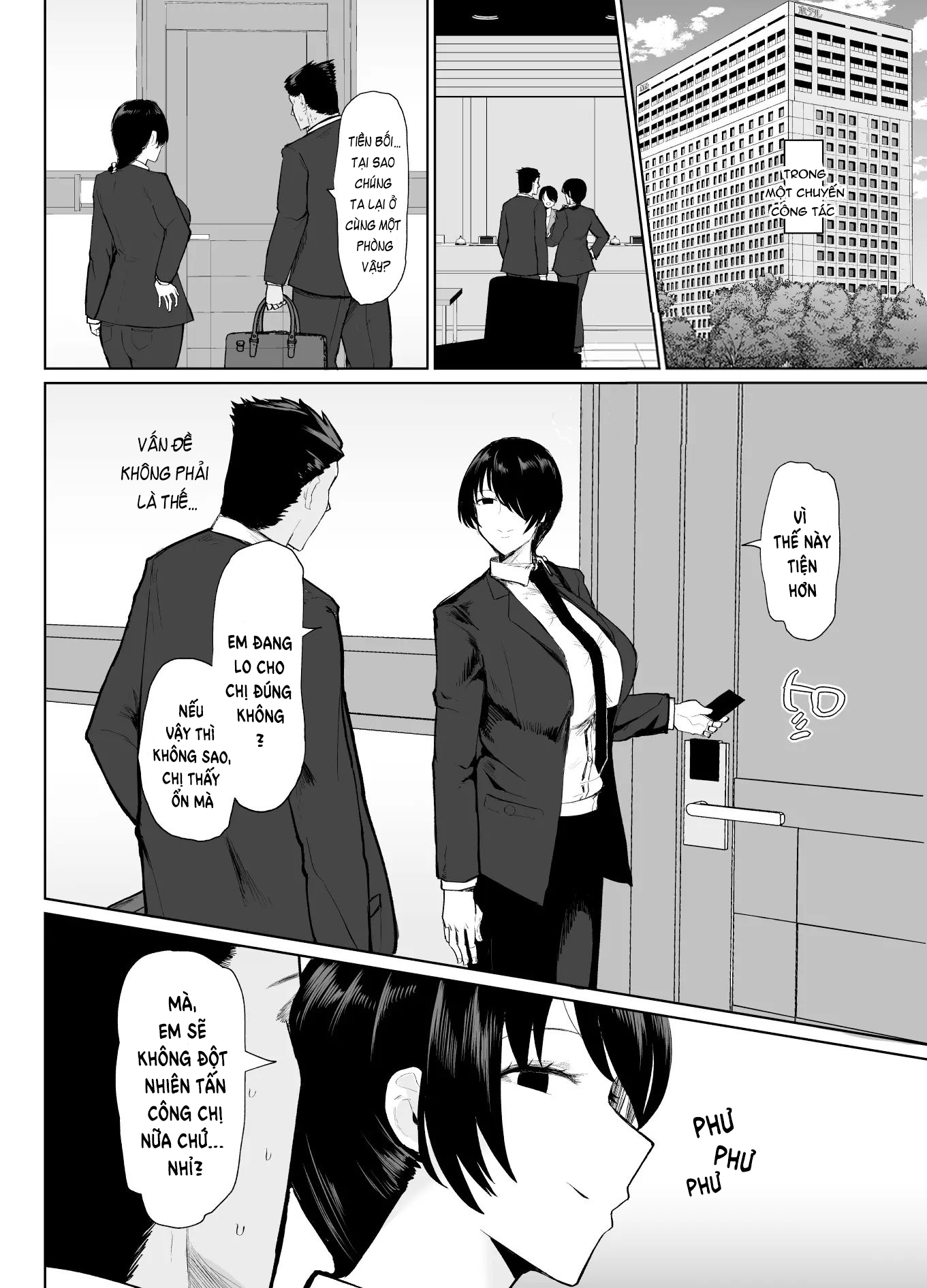 Đọc truyện hentai Moshimo Tenshoku-saki no On'na Joushi ga Misuteriasude o Iroke Tappuri no Chou Sasoi Uke Mazodattara… - Oneshot