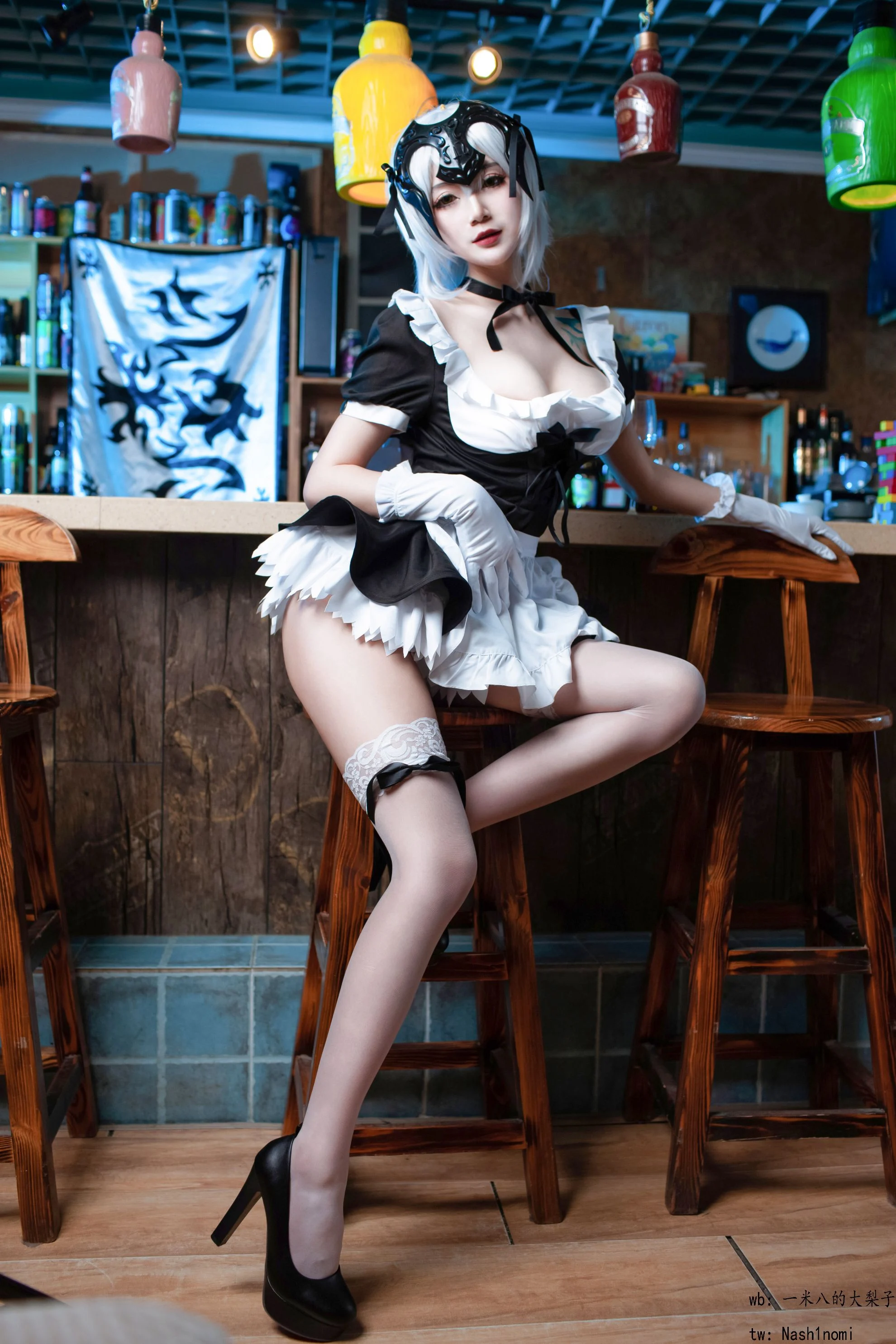 Đọc truyện hentai Tuyển tập Albums siêu phẩm Cosplay - Chap 908 - [Big pear of 1.8 meters] Black Virgin Maid