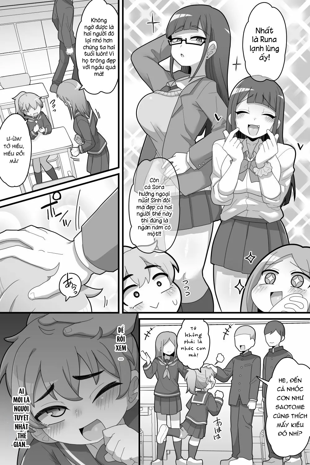 Đọc truyện hentai Tôi được yêu thương quá nhiều bởi cặp song sinh lưỡng hình. - Oneshot.