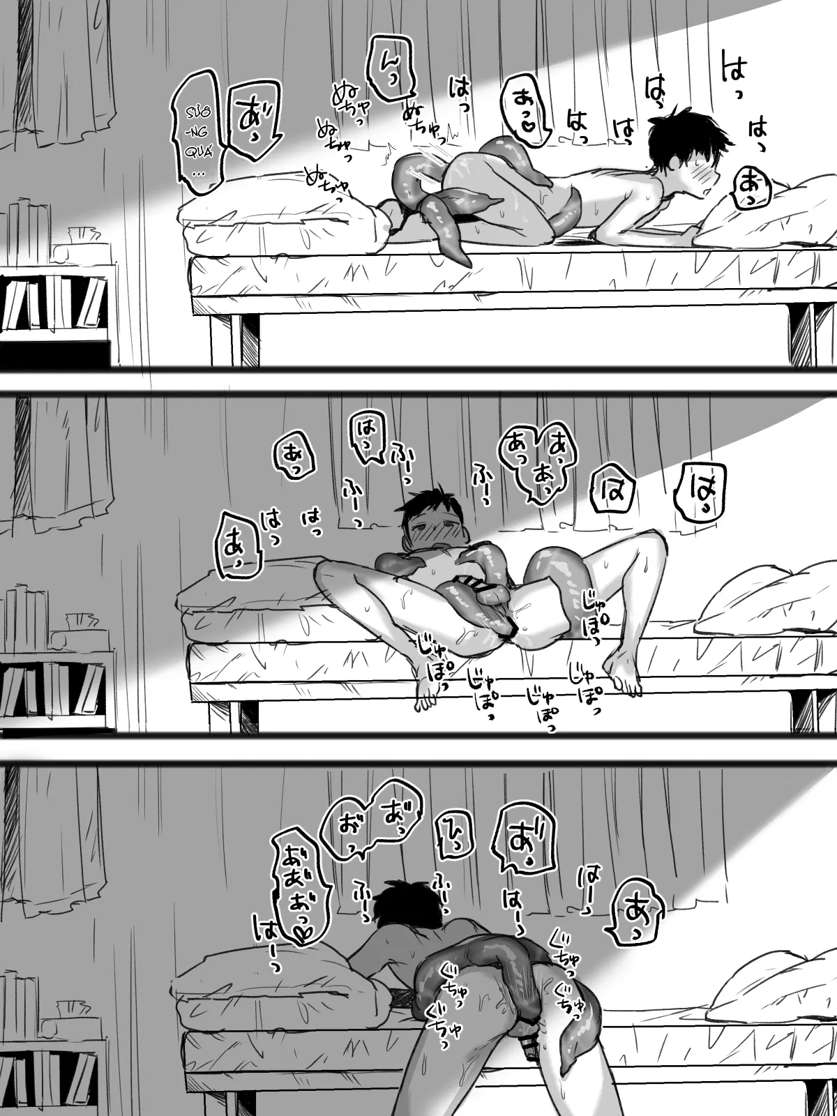 Đọc truyện hentai Sống chung với xúc tu - Oneshot