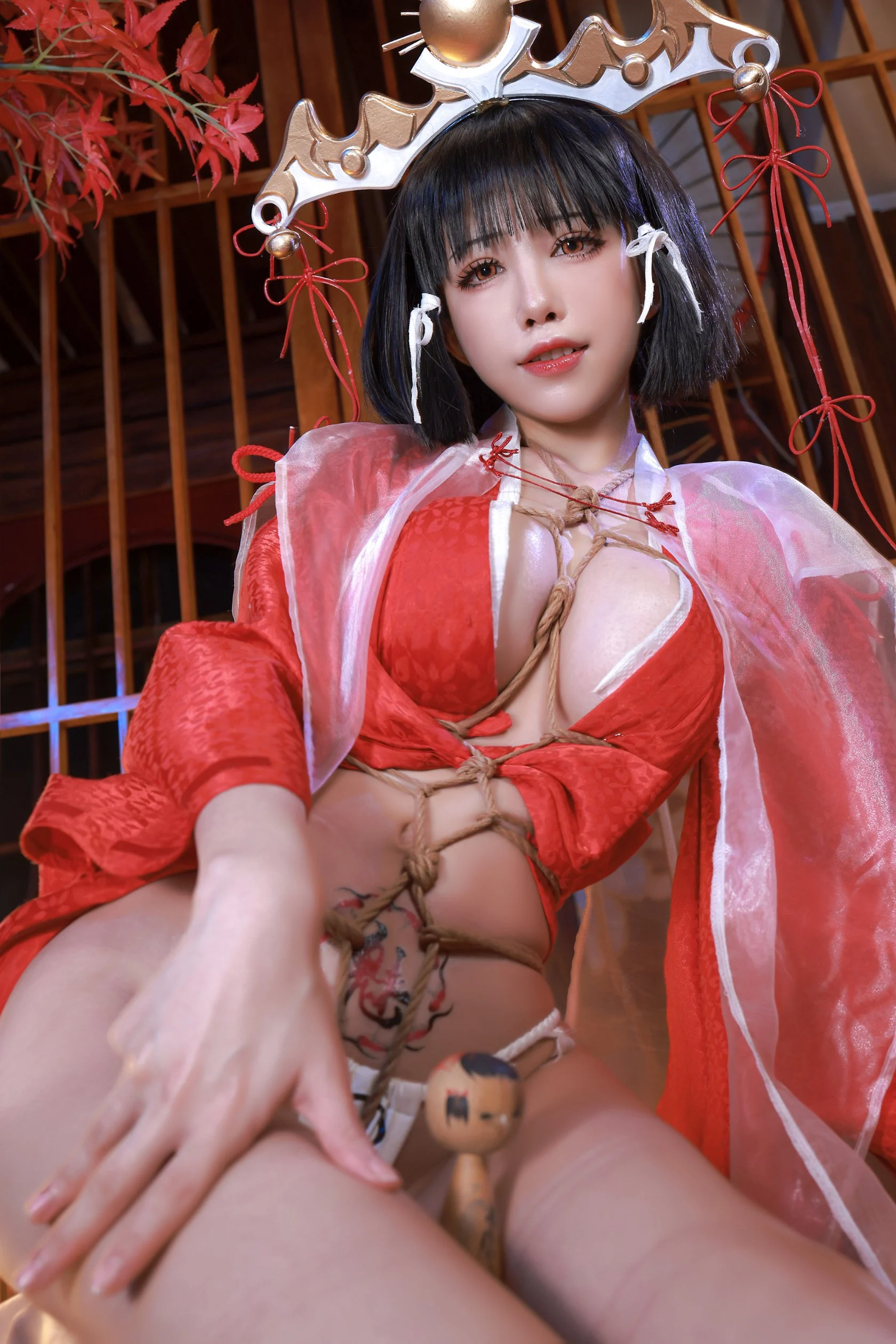 Đọc truyện hentai Tuyển tập Albums siêu phẩm Cosplay - Chap 957 - [No Red Heart] Shui Miao Aqua Black Beast Kaguya Priestess