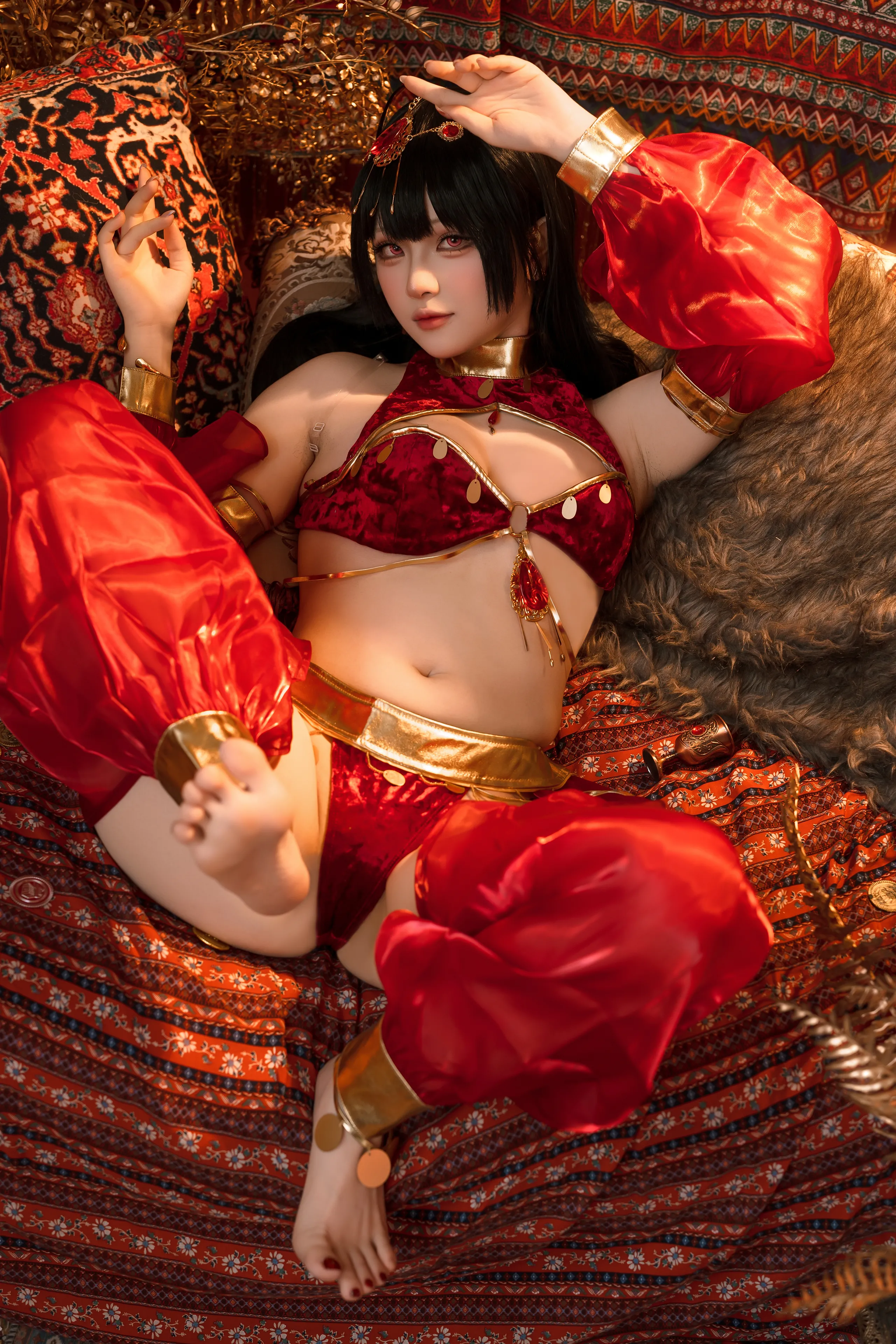 Đọc truyện hentai Tuyển tập Albums siêu phẩm Cosplay - Chap 1018 - Yuyu - Azur Lane Big Phoenix Dancer New Year Special