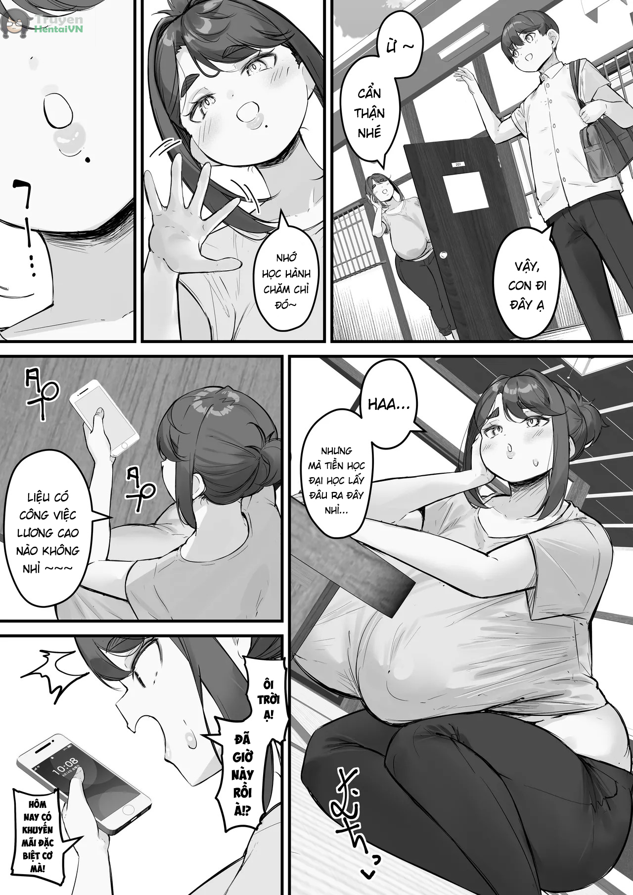 Đọc truyện hentai (Kuchi VE) Chara Otoko ni Netorareru Tare Deka Onba san 1 - Oneshot