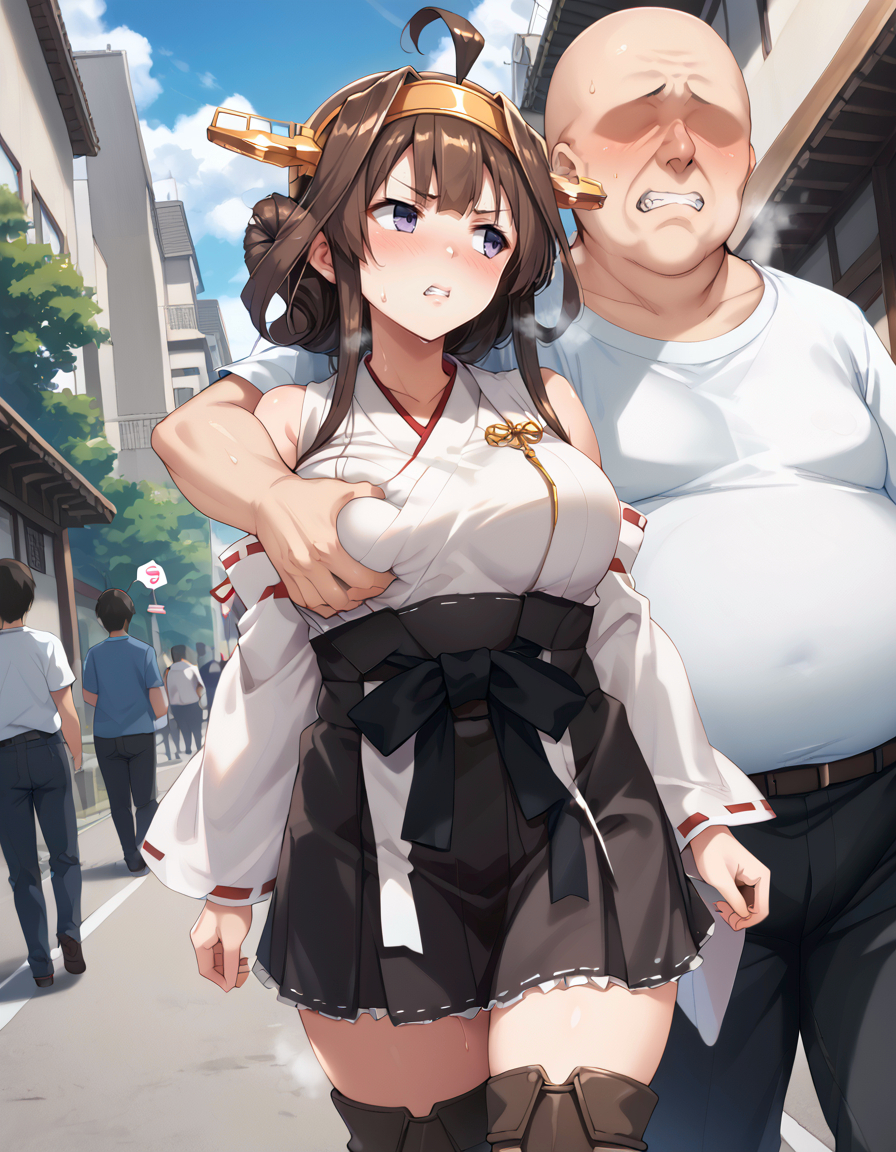 Đọc truyện hentai Tuyển tập Albums Art hentai - Chap 381 - [Paid Request] Kongou and the Exposure Forced Man