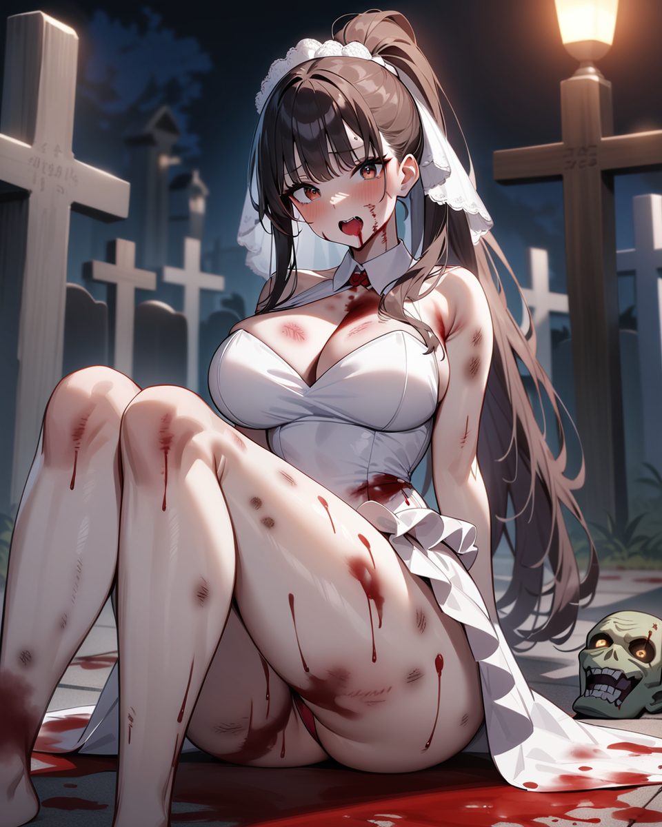 Đọc truyện hentai Tuyển tập Albums Art hentai - Chap 354 - Yamada Anna - Zombie Bride 08