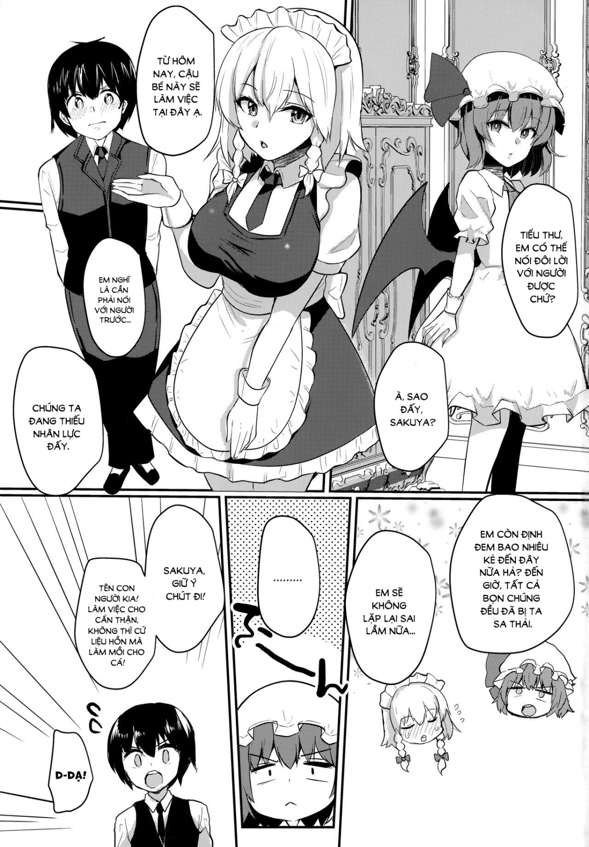 Đọc truyện hentai Hầu gái thèm muốn chủ nhân - Oneshot
