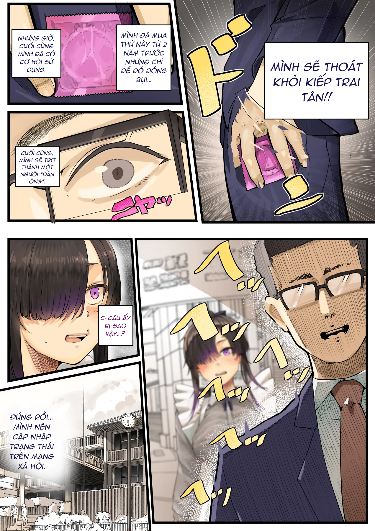 Đọc truyện hentai Kimi no Maku o Yaburu no wa Boku dato Omotteta.. InCha NTR Monogatari -BSS Hen- - Oneshot