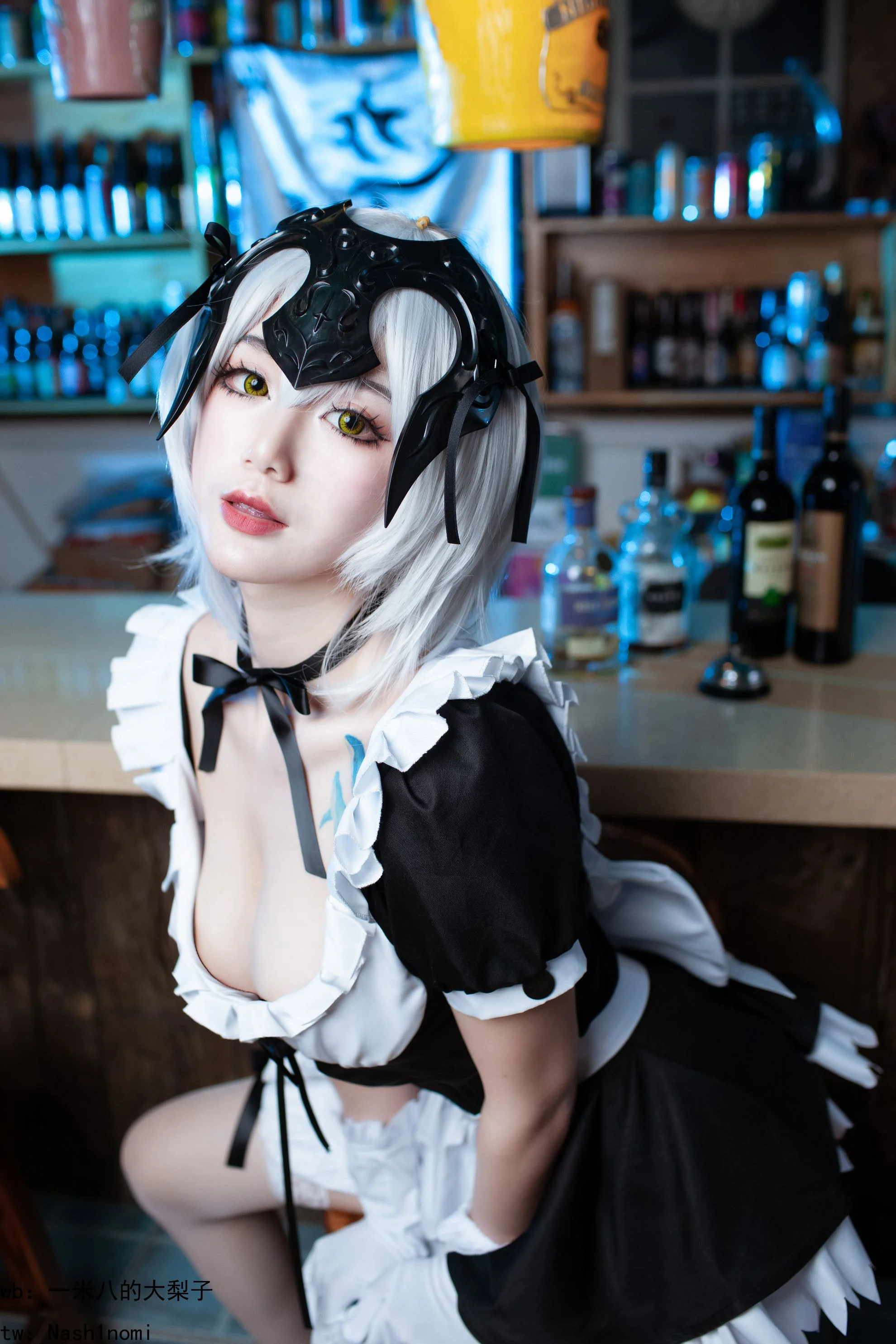 Đọc truyện hentai Tuyển tập Albums siêu phẩm Cosplay - Chap 908 - [Big pear of 1.8 meters] Black Virgin Maid