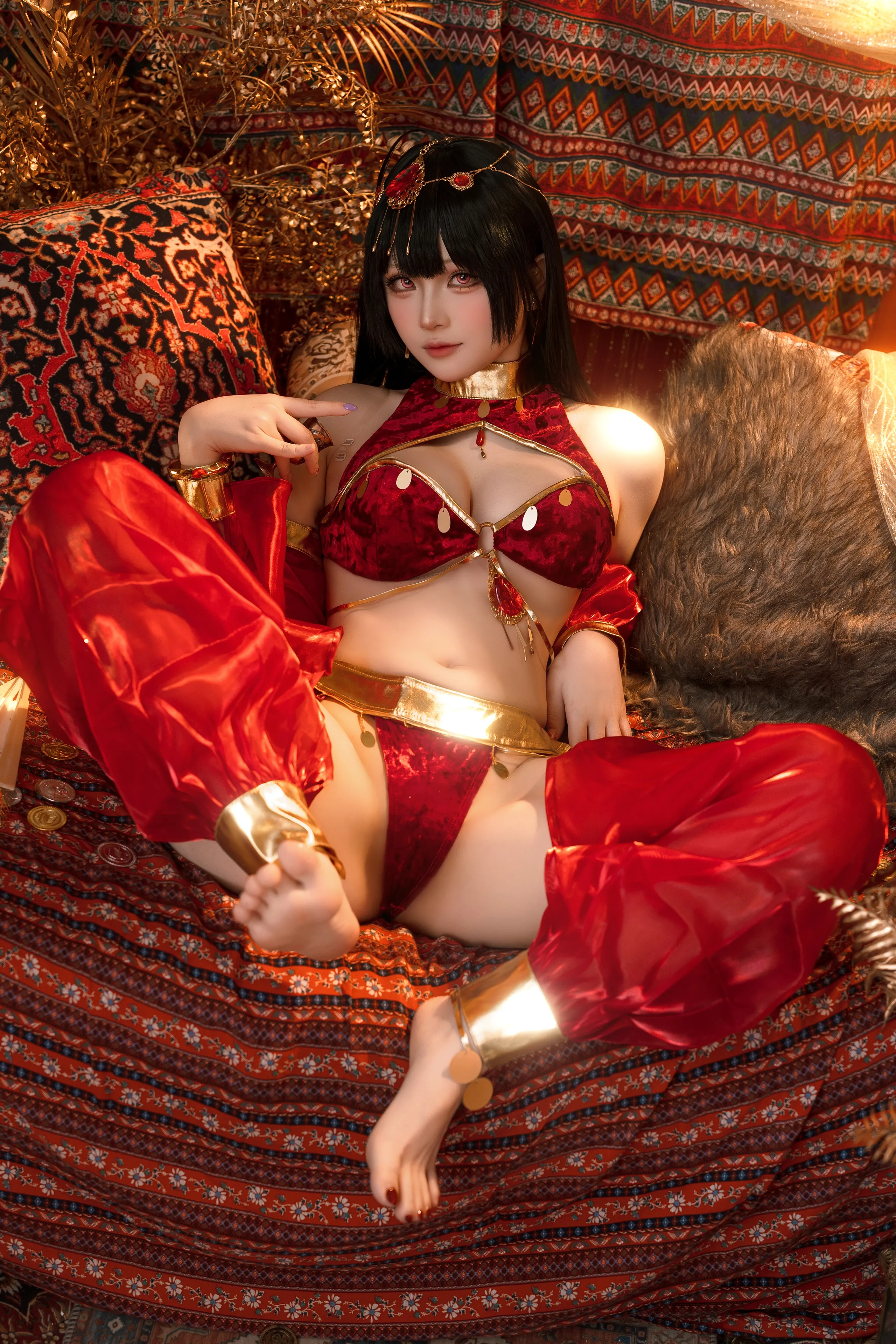 Đọc truyện hentai Tuyển tập Albums siêu phẩm Cosplay - Chap 1018 - Yuyu - Azur Lane Big Phoenix Dancer New Year Special