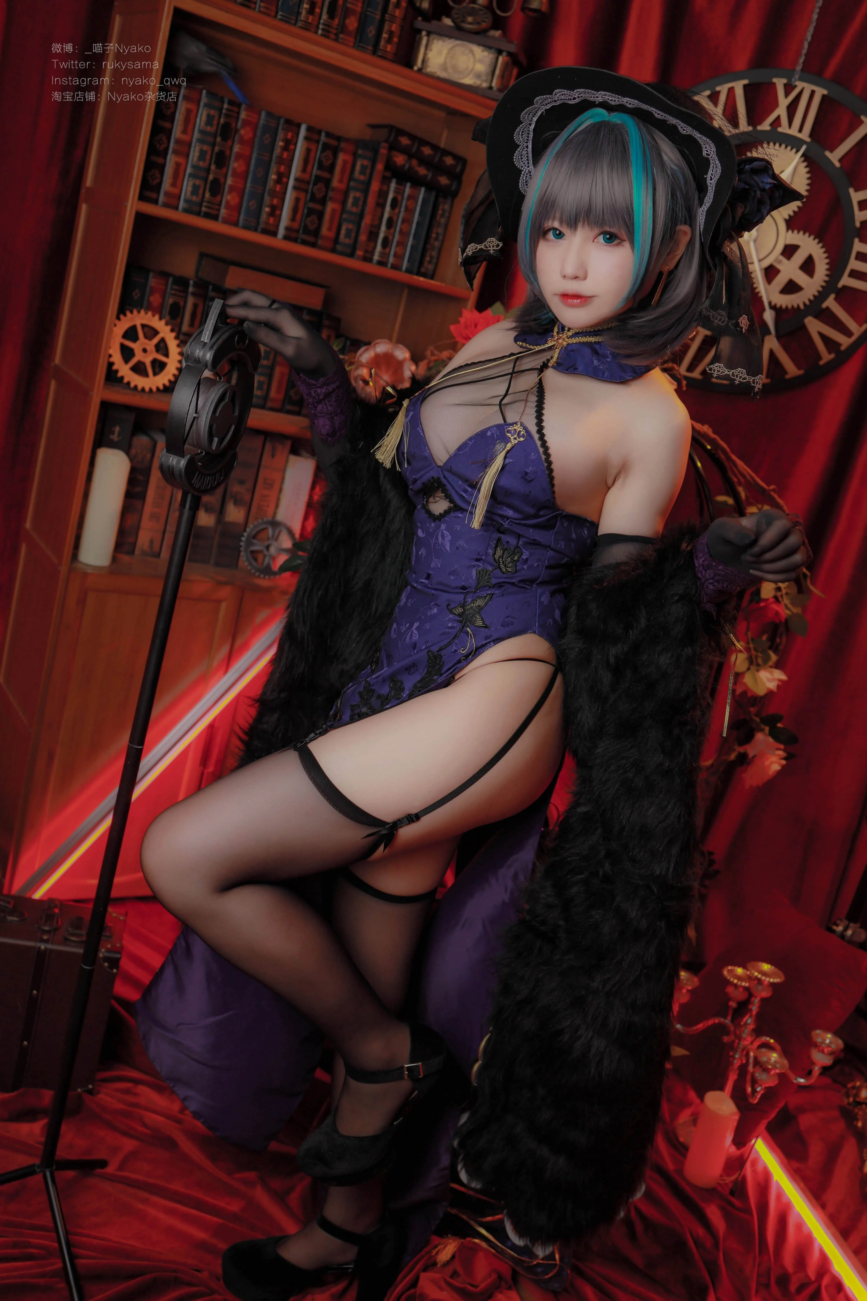 Đọc truyện hentai Tuyển tập Albums siêu phẩm Cosplay - Chap 808 - Nyako - Cheshire Cheongsam