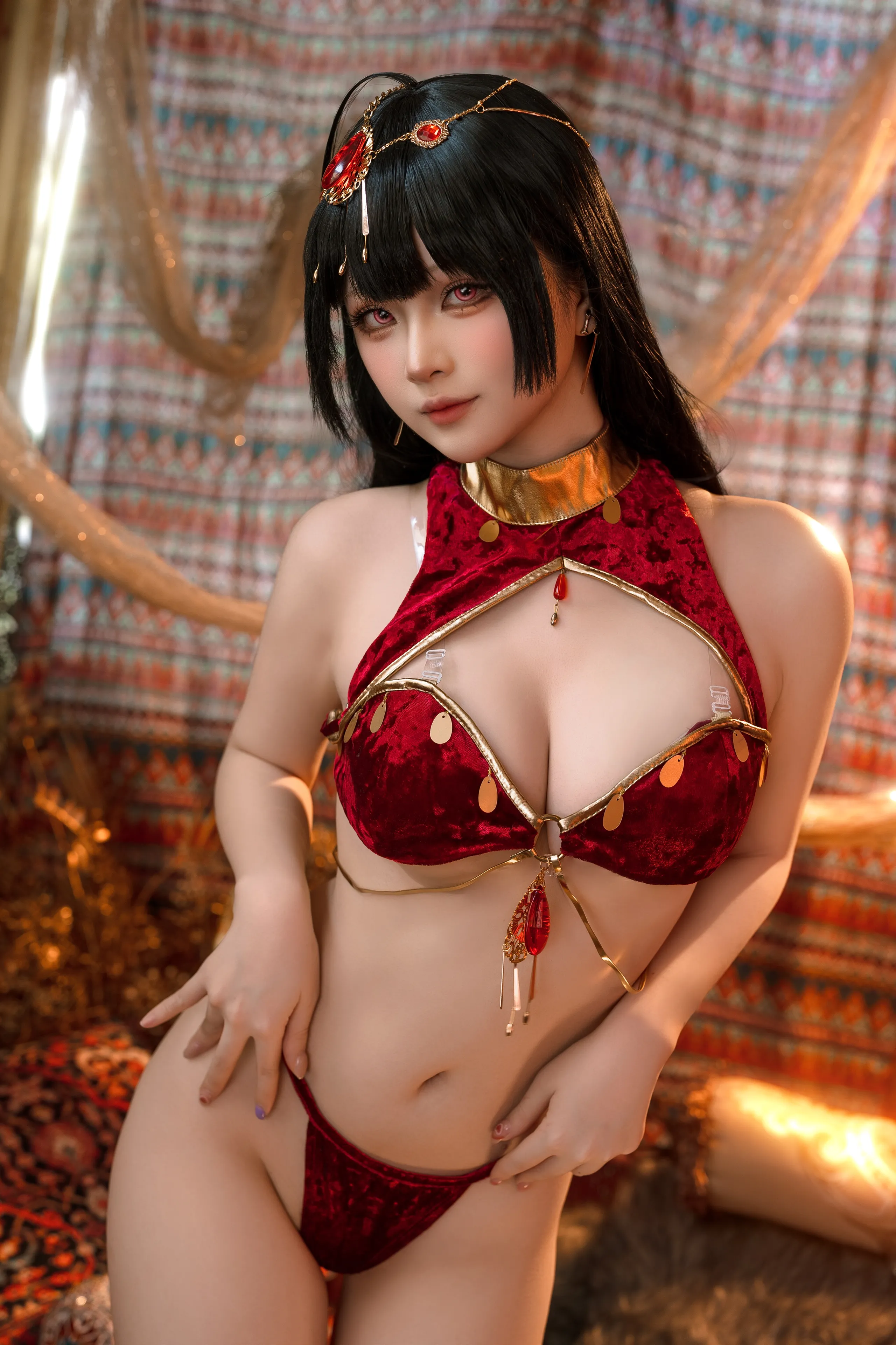 Đọc truyện hentai Tuyển tập Albums siêu phẩm Cosplay - Chap 1018 - Yuyu - Azur Lane Big Phoenix Dancer New Year Special