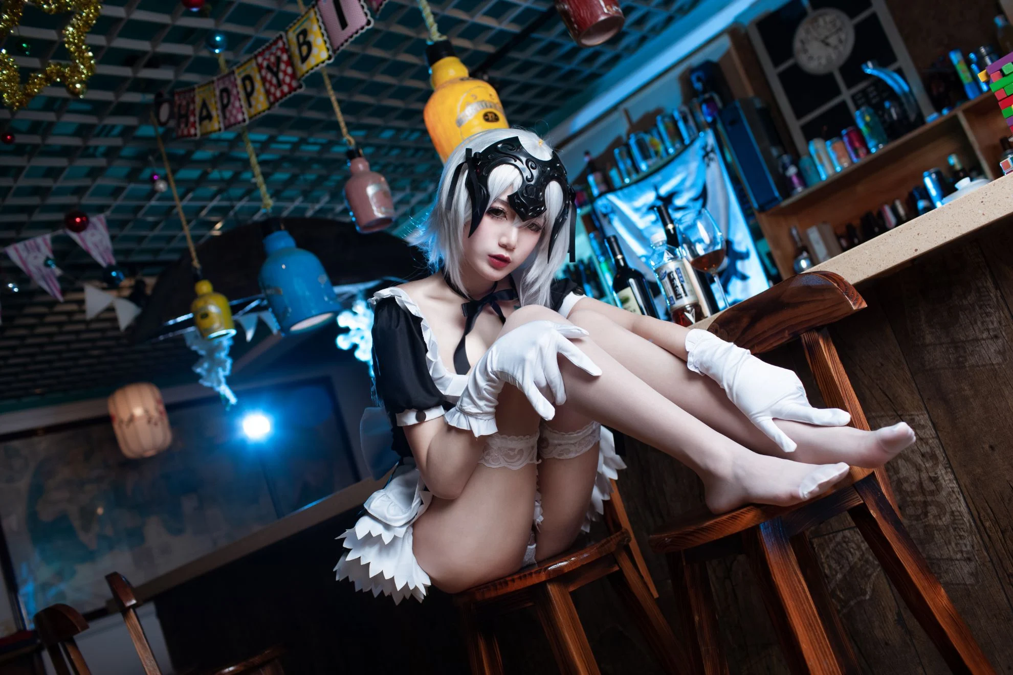 Đọc truyện hentai Tuyển tập Albums siêu phẩm Cosplay - Chap 908 - [Big pear of 1.8 meters] Black Virgin Maid