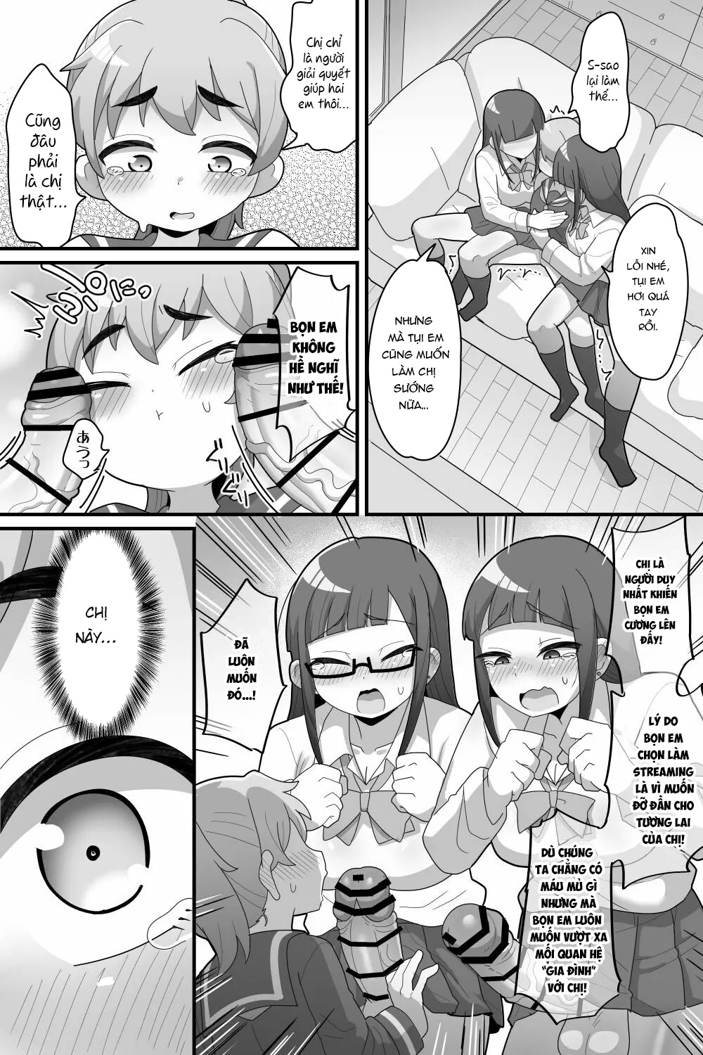 Đọc truyện hentai Tôi được yêu thương quá nhiều bởi cặp song sinh lưỡng hình. - Oneshot.