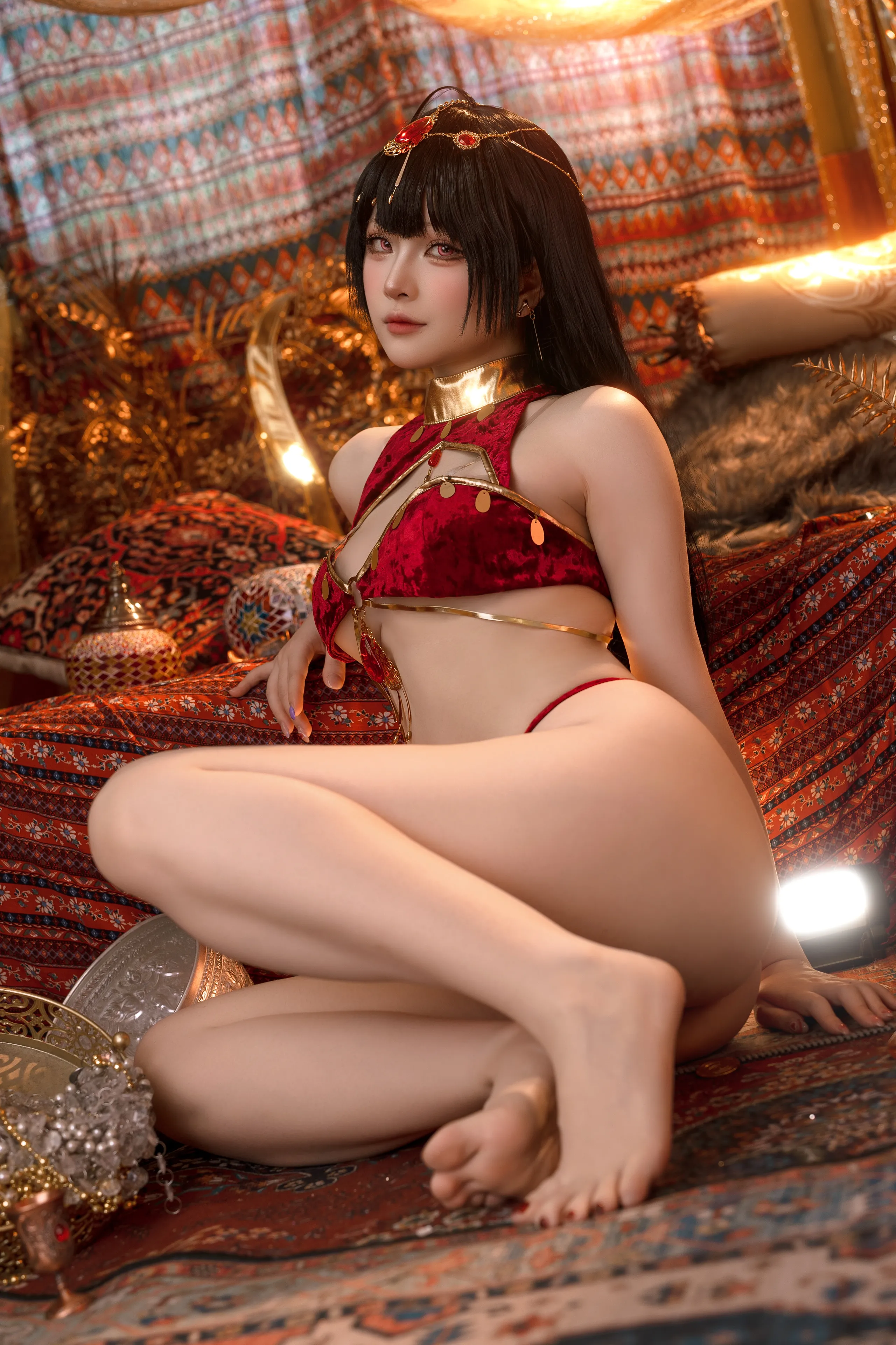 Đọc truyện hentai Tuyển tập Albums siêu phẩm Cosplay - Chap 1018 - Yuyu - Azur Lane Big Phoenix Dancer New Year Special