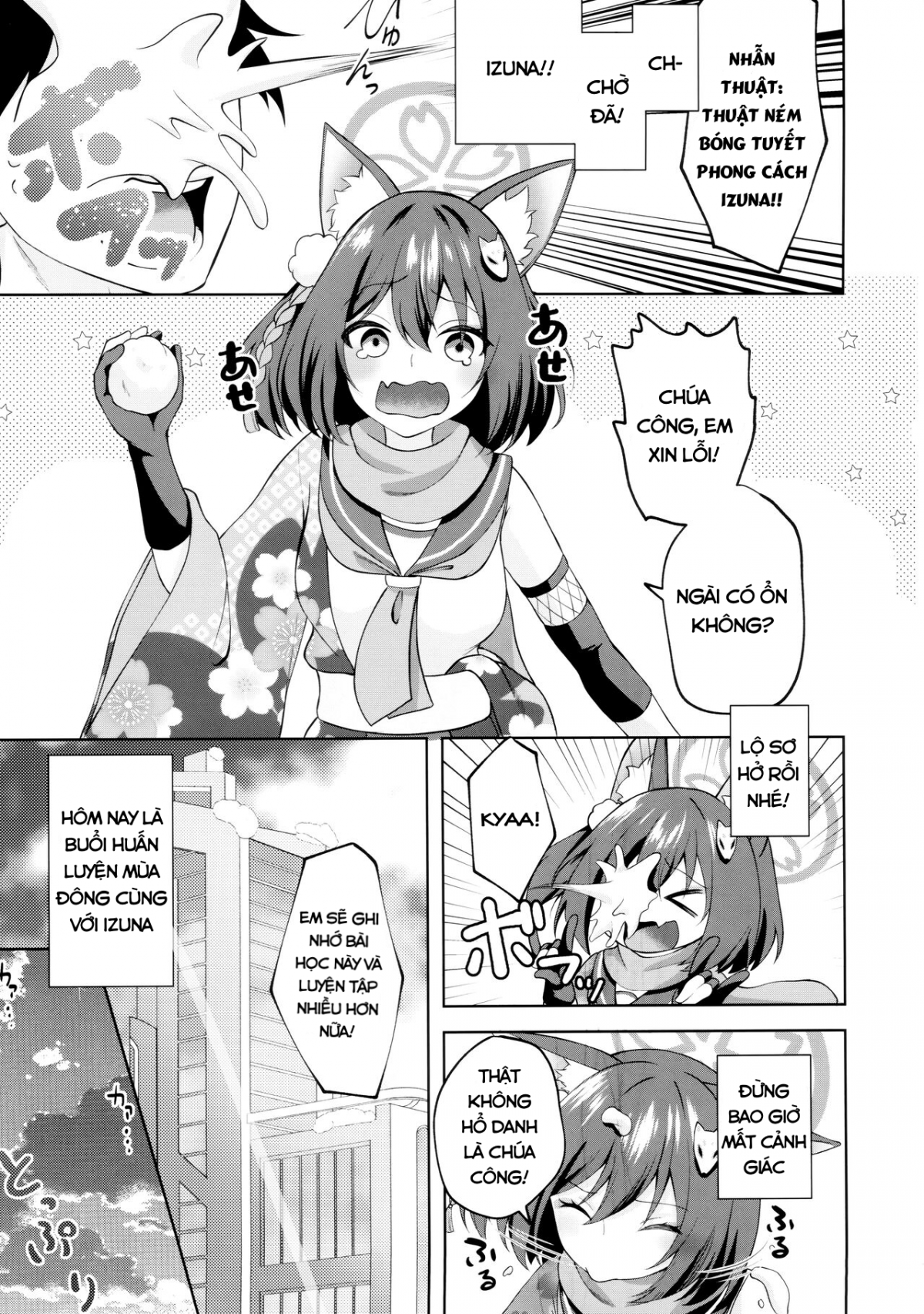 Đọc truyện hentai Buổi Huấn Luyện Mùa Đông Cùng Izuna - Oneshot