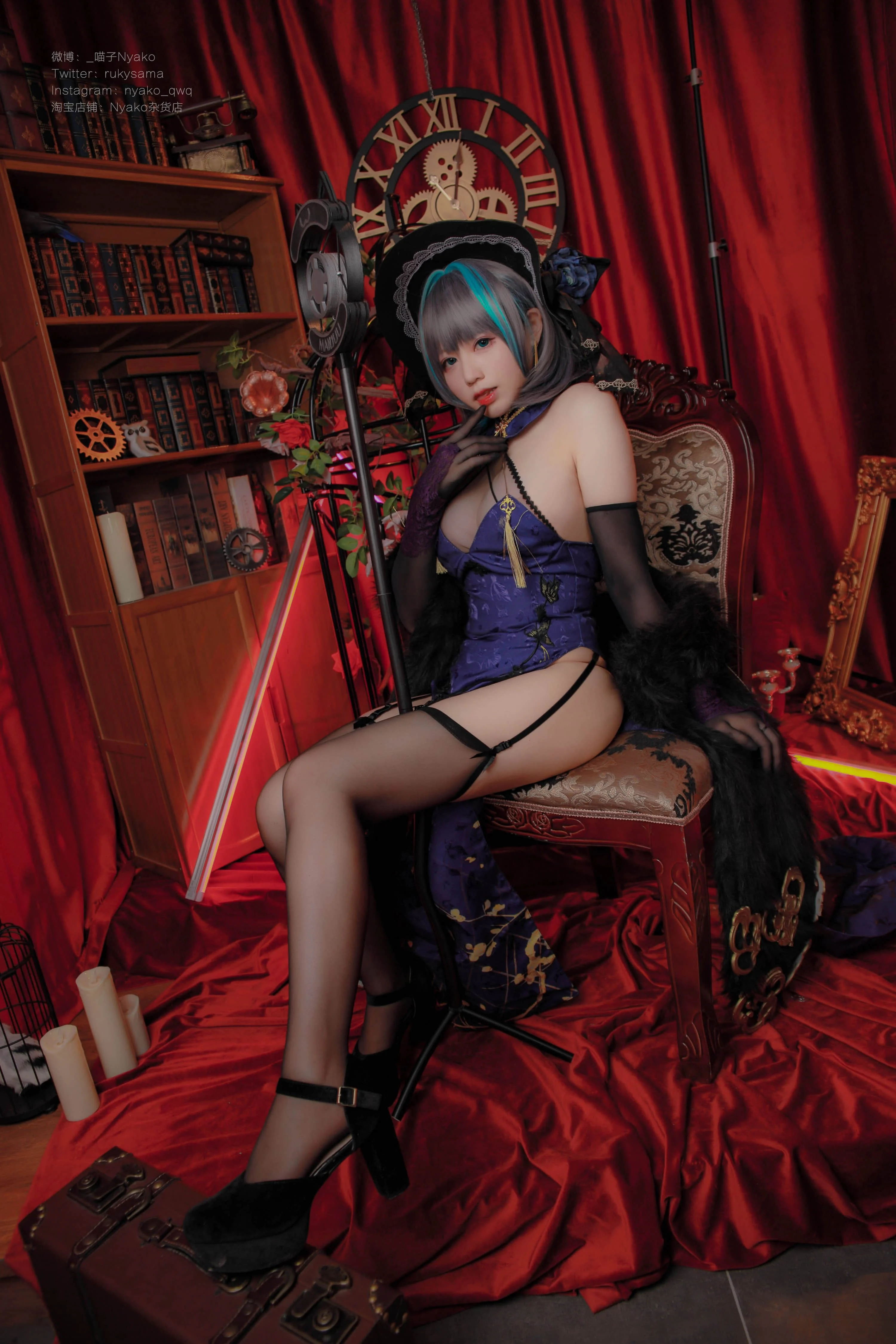 Đọc truyện hentai Tuyển tập Albums siêu phẩm Cosplay - Chap 808 - Nyako - Cheshire Cheongsam