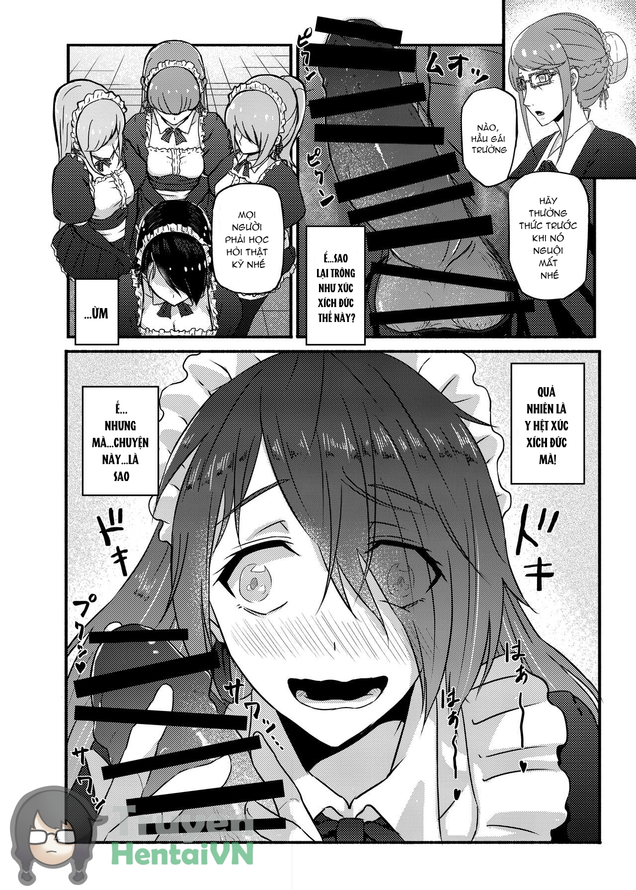 Đọc truyện hentai Futsuu no Inkya no JK Datta kedo, Maid ni Sarete, Makasare Haramasare Shussan Saserarete Bitch ni Naremashita! - Oneshot