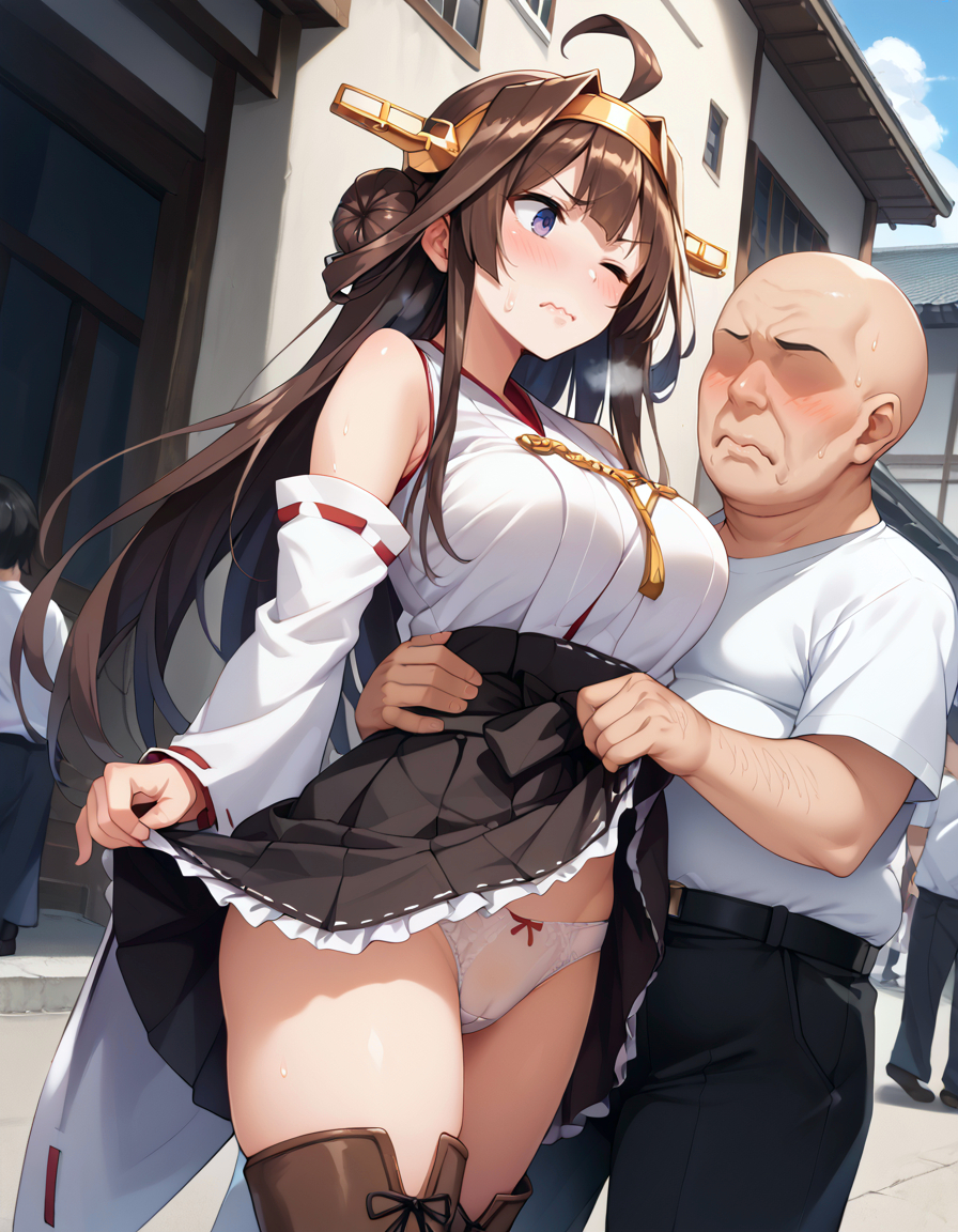 Đọc truyện hentai Tuyển tập Albums Art hentai - Chap 381 - [Paid Request] Kongou and the Exposure Forced Man