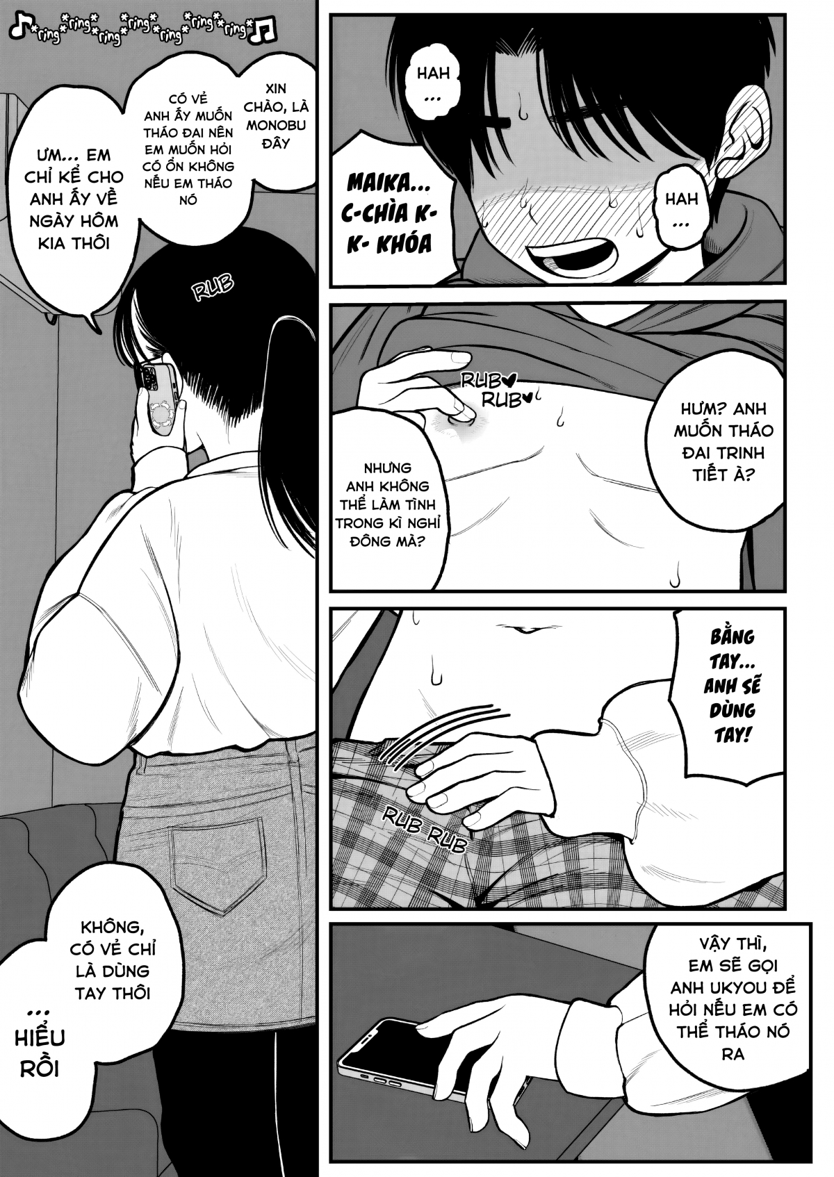 Đọc truyện hentai Kỳ nghỉ đông của tôi, bạn gái và chồng tôi - Oneshot.