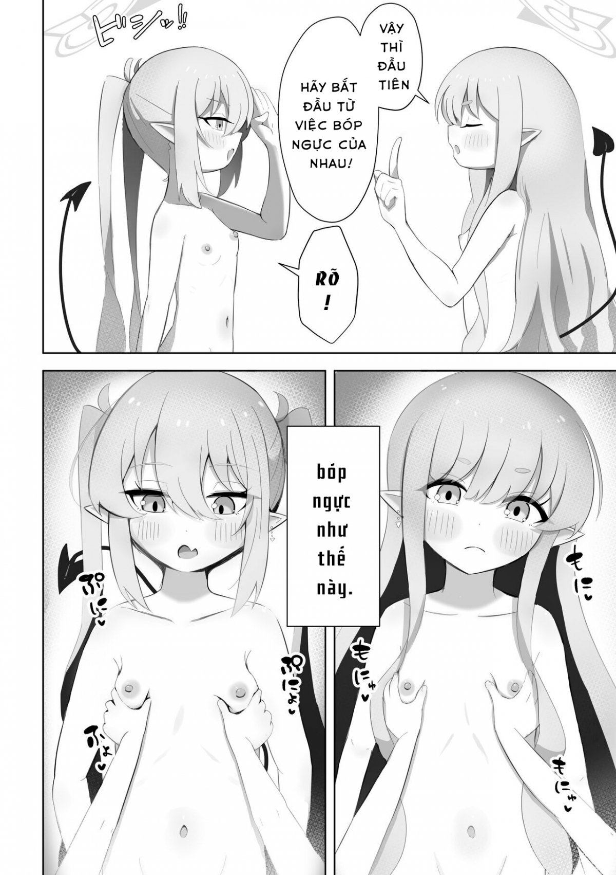 Đọc truyện hentai [Pomepome Kokuuken (Makolas)] Shuposhupo Nakayoshi Futari de Sex Gokko Hen - Oneshot ngọt
