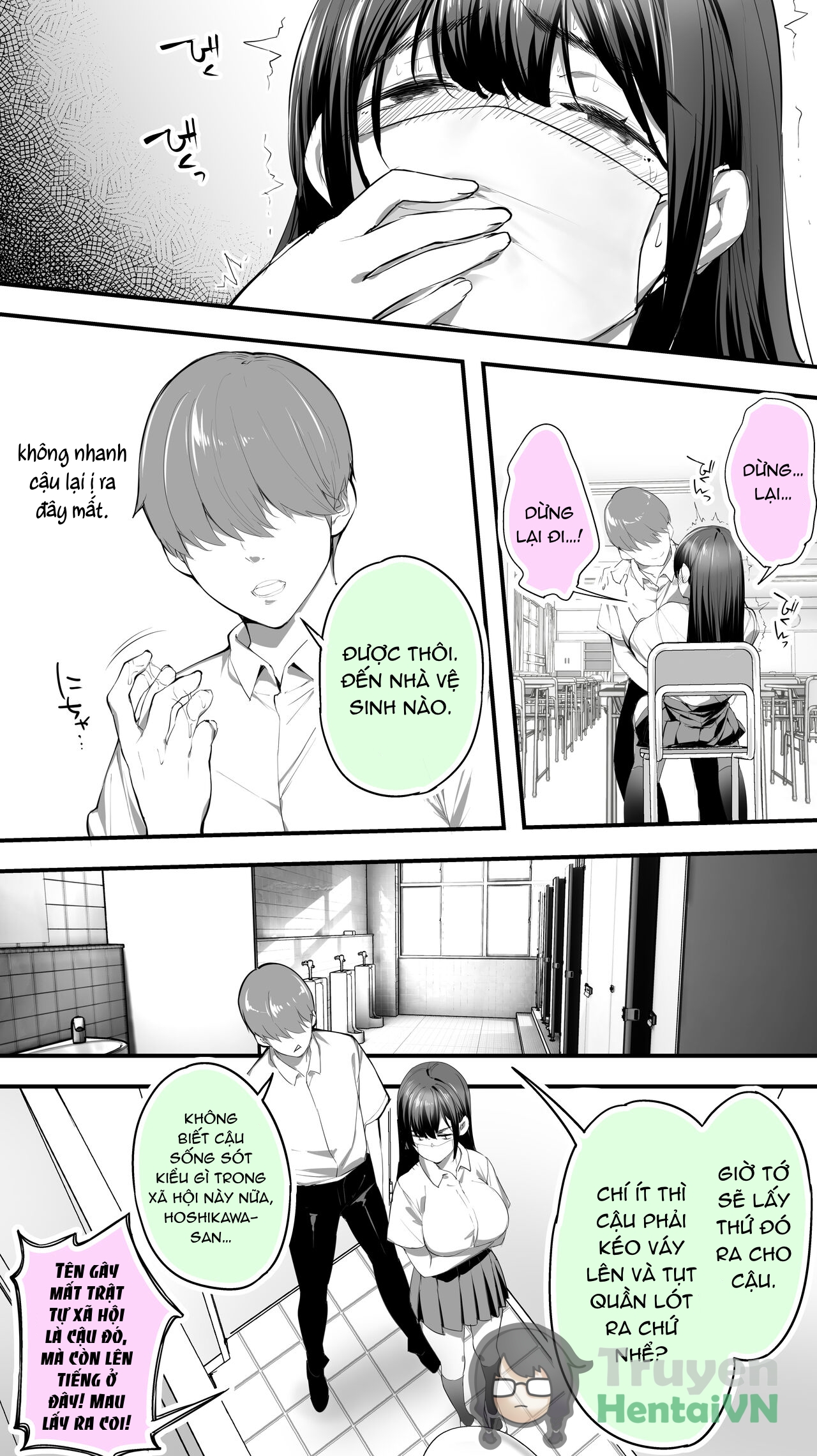 Đọc truyện hentai Okoranaide Hoshikawa-san 2 Oneshot