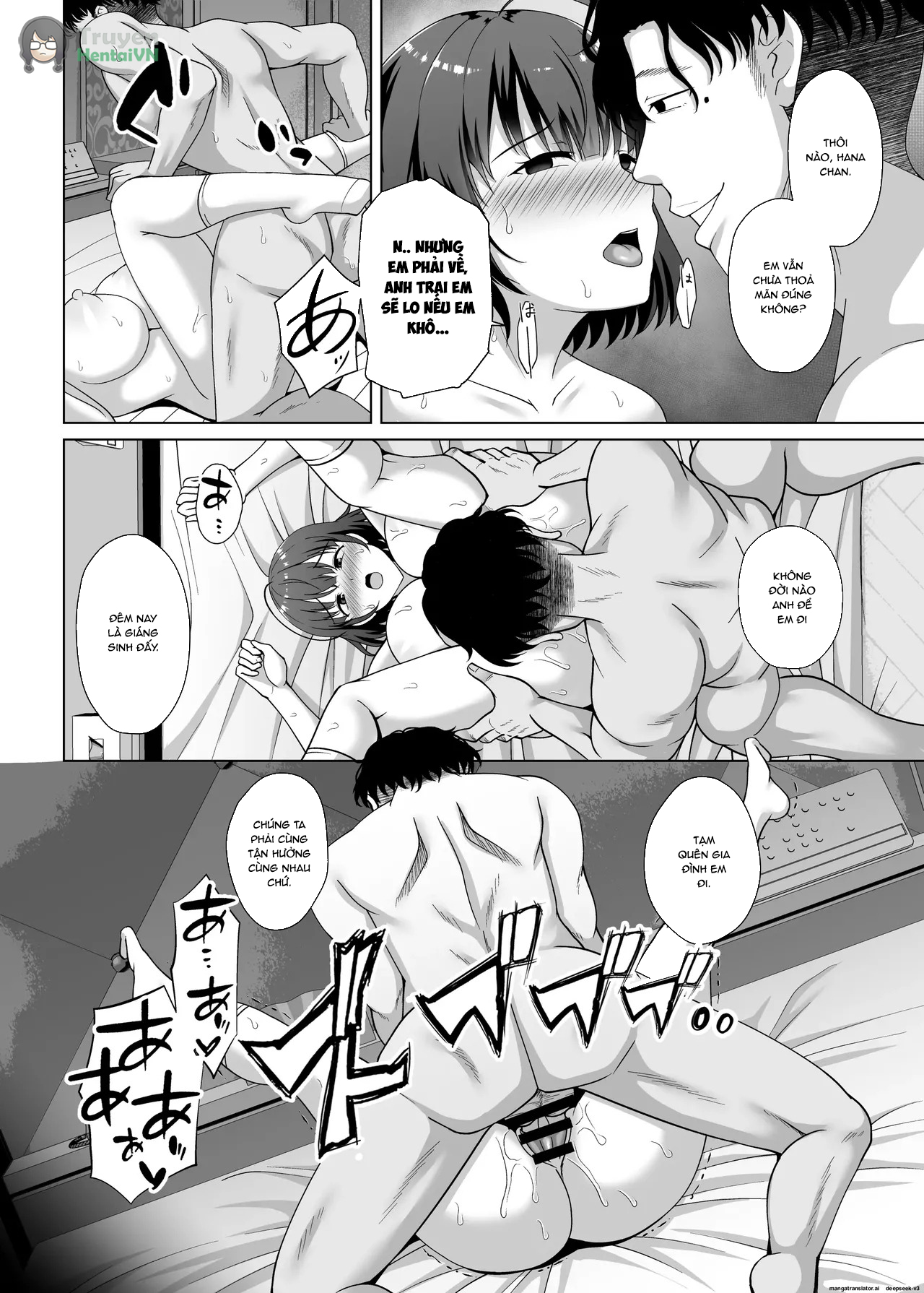 Đọc truyện hentai Imouto ga Asagaeri shita Christmas ~Teshio ni Kaketa Imouto wa Yarichin Kareshi ni Sei no Roku Jikan Kotteri Dakareteita~ - Oneshot