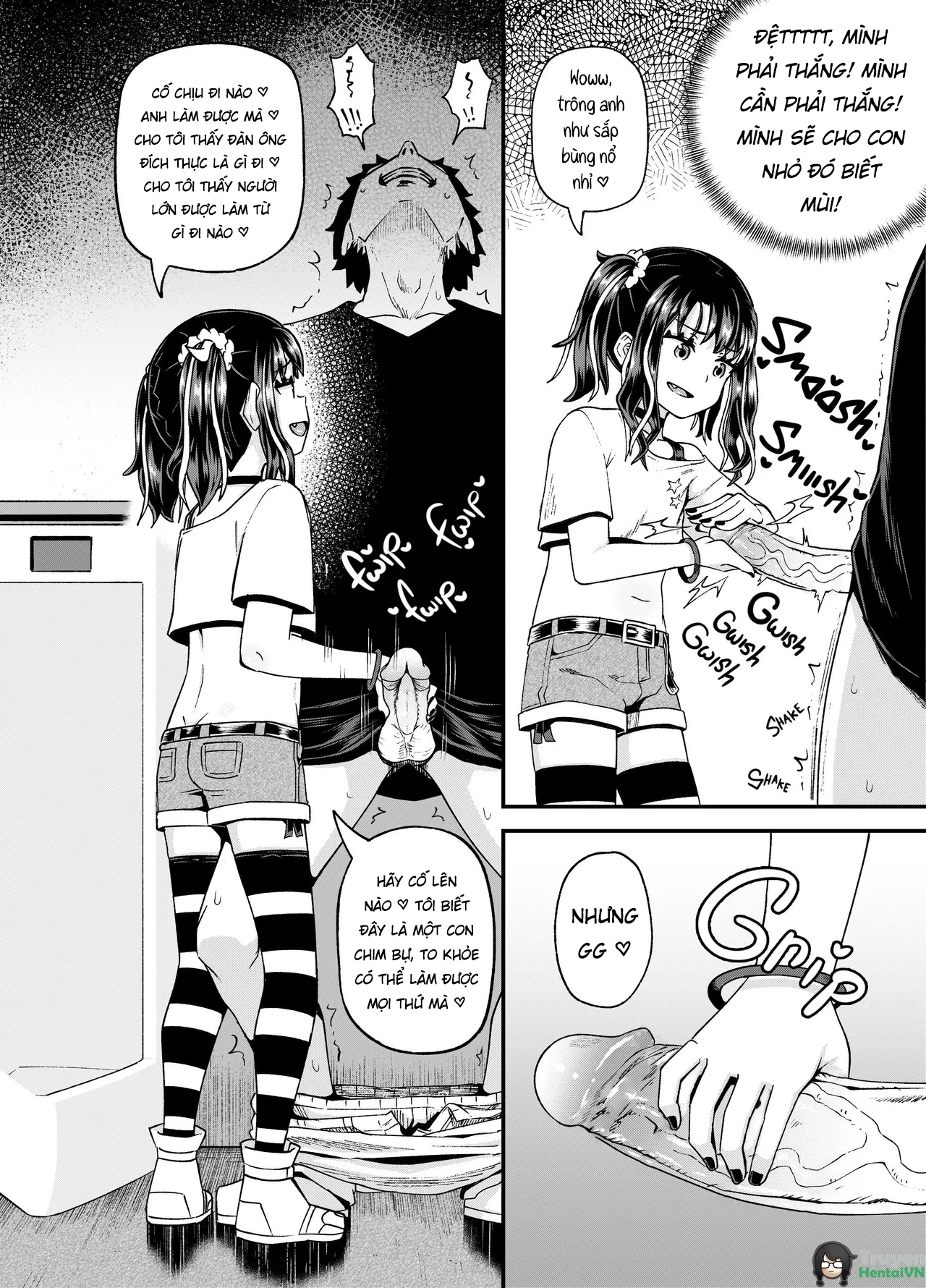 Đọc truyện hentai Uwa, Mesugaki Tsuyoi! | Crap, This Mesugaki's Too Powerful! - Oneshot