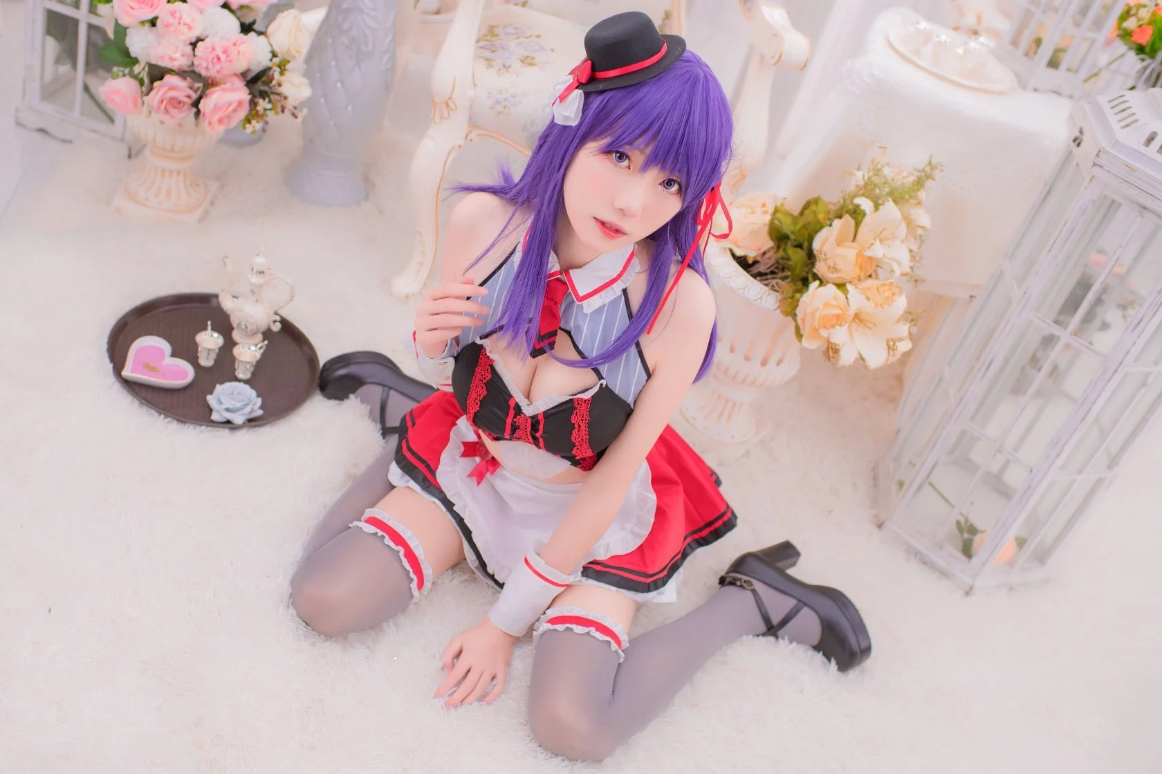 Đọc truyện hentai Tuyển tập Albums siêu phẩm Cosplay - Chap 918 - [Zhajiang Mumu] Sakura Maid