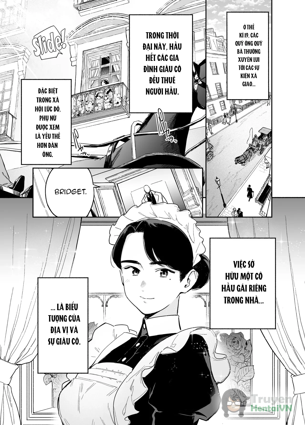 Đọc truyện hentai Wagaya no Housemaid Bridget Sei no Gohoushi ~Danro Souji kara Kozukuri made~ - Oneshot