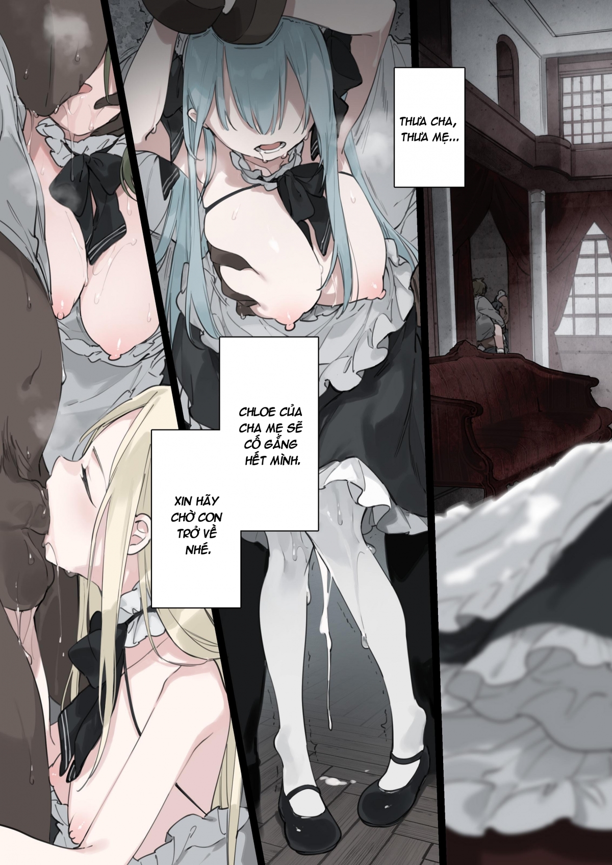 Đọc truyện hentai Sự sa ngã của nàng hầu gái tiểu thư quý tộc Oneshot