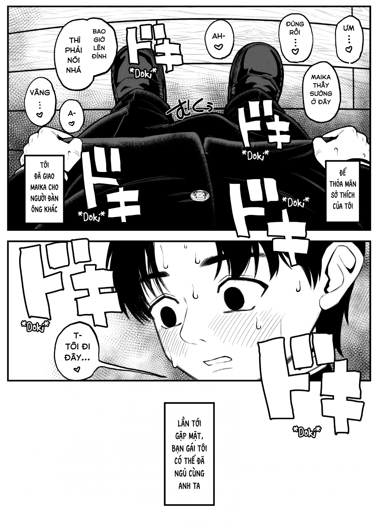 Đọc truyện hentai Kỳ nghỉ đông của tôi, bạn gái và chồng tôi - Oneshot.