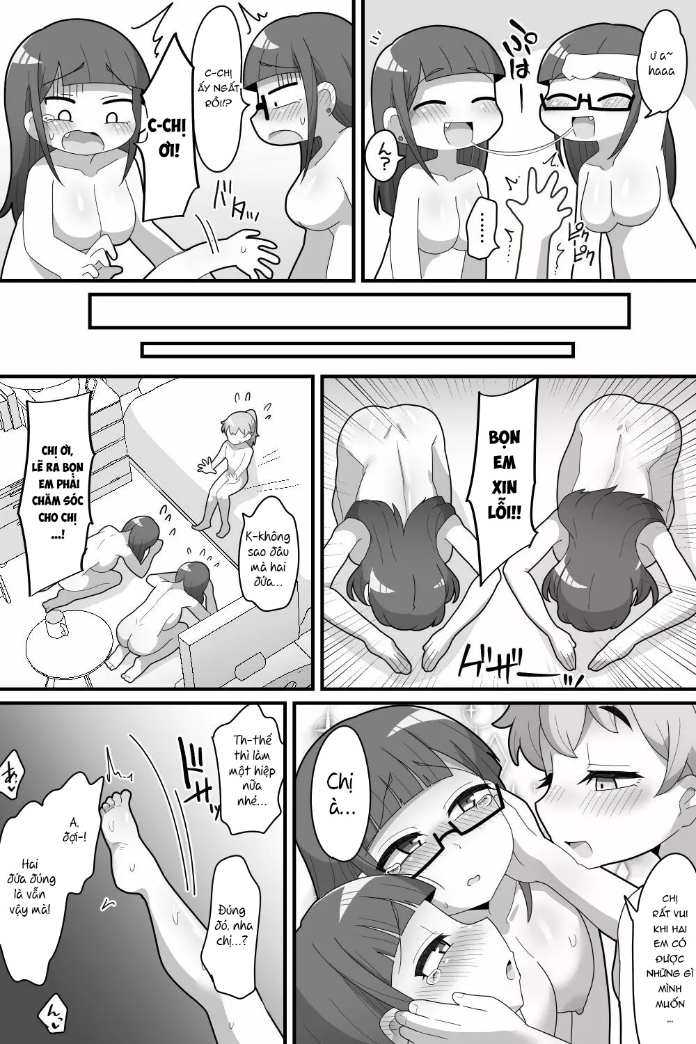 Đọc truyện hentai Tôi được yêu thương quá nhiều bởi cặp song sinh lưỡng hình. - Oneshot.