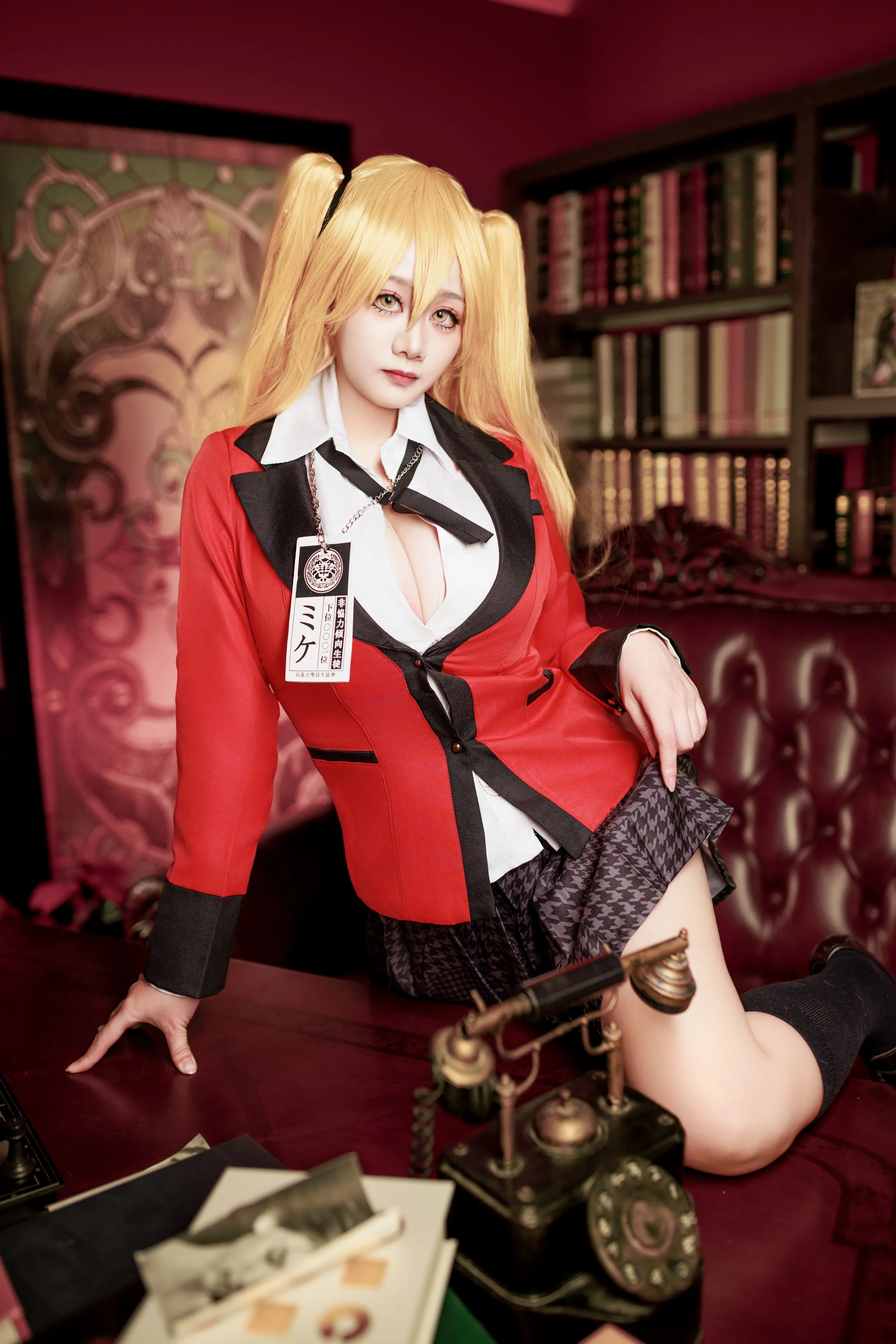Đọc truyện hentai Tuyển tập Albums siêu phẩm Cosplay - Chap 1109 - A Xuexue - Kakegurui Saotome Meiari Uniform