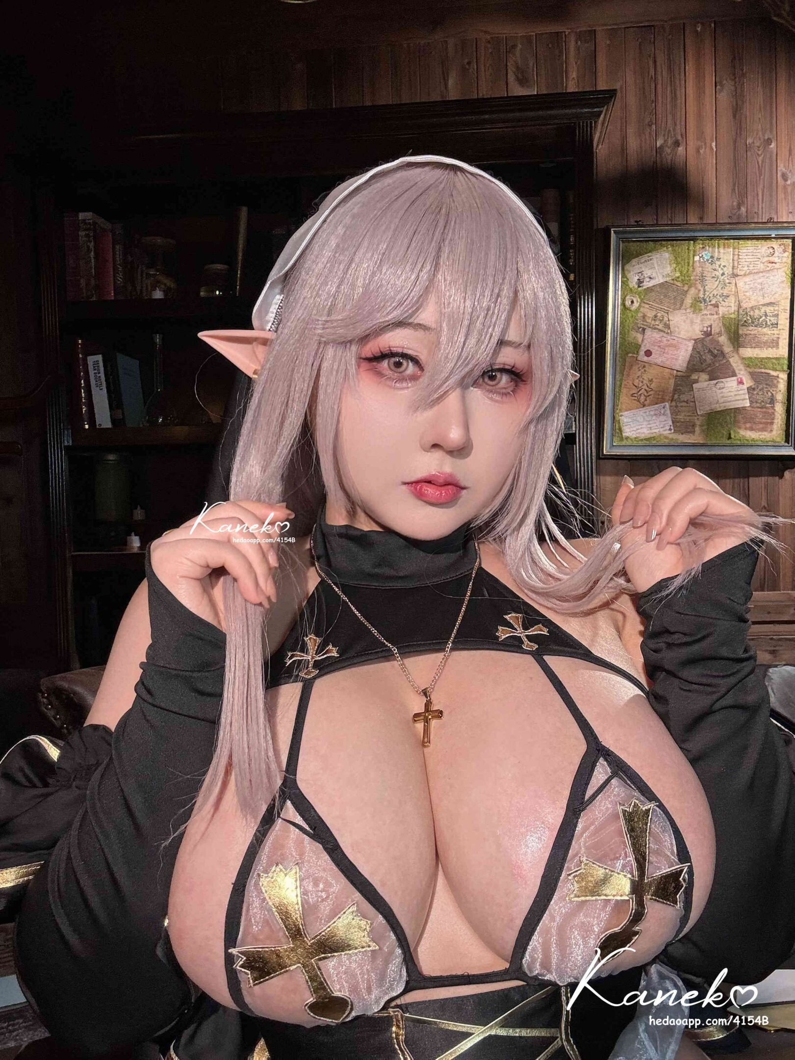 Đọc truyện hentai Tuyển tập Albums siêu phẩm Cosplay - Chap 1098 - KANEKO - Elf Nun