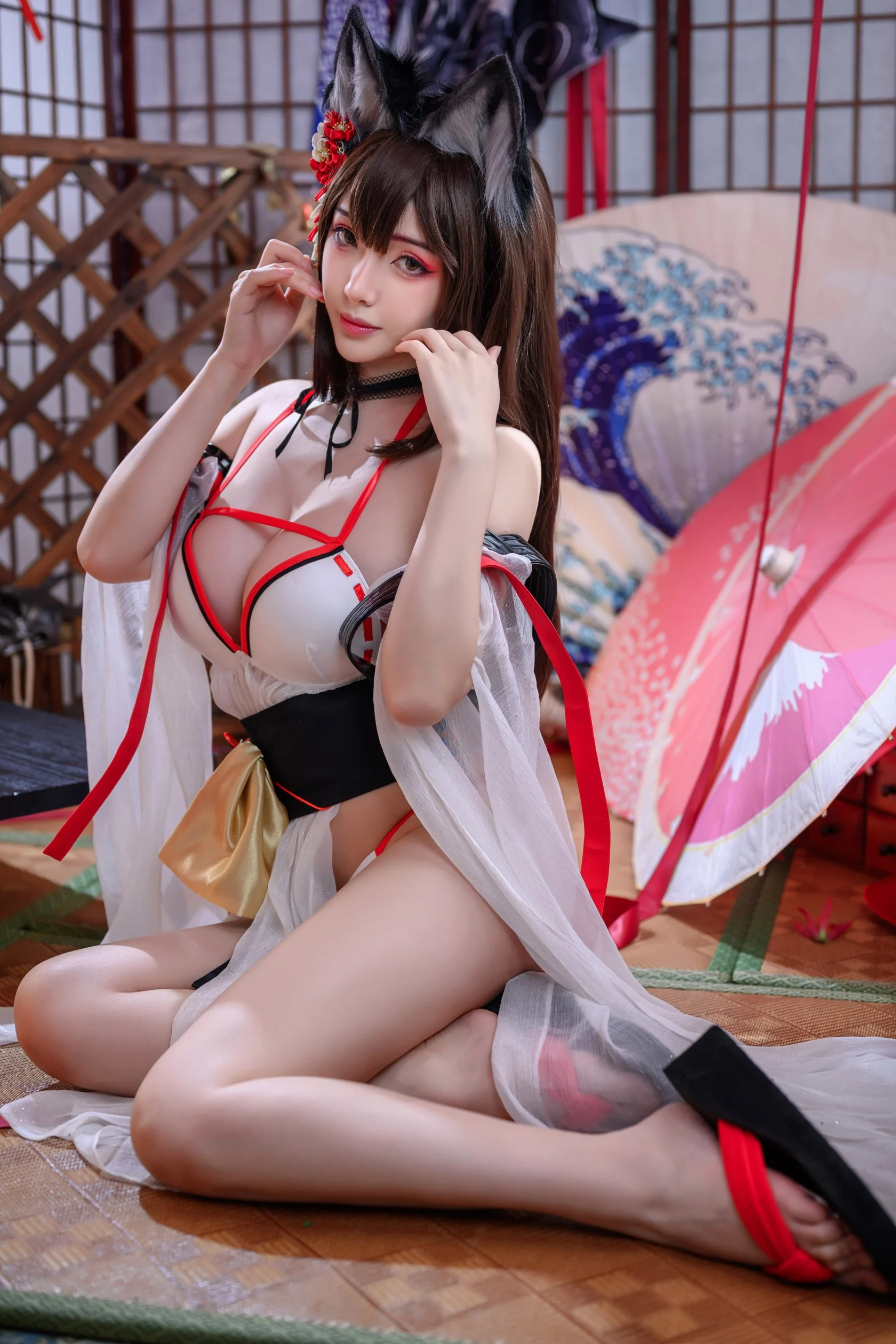 Đọc truyện hentai Tuyển tập Albums siêu phẩm Cosplay - Chap 928 - [Wenmei] Amagi-Wending Waters, Serene Lotus
