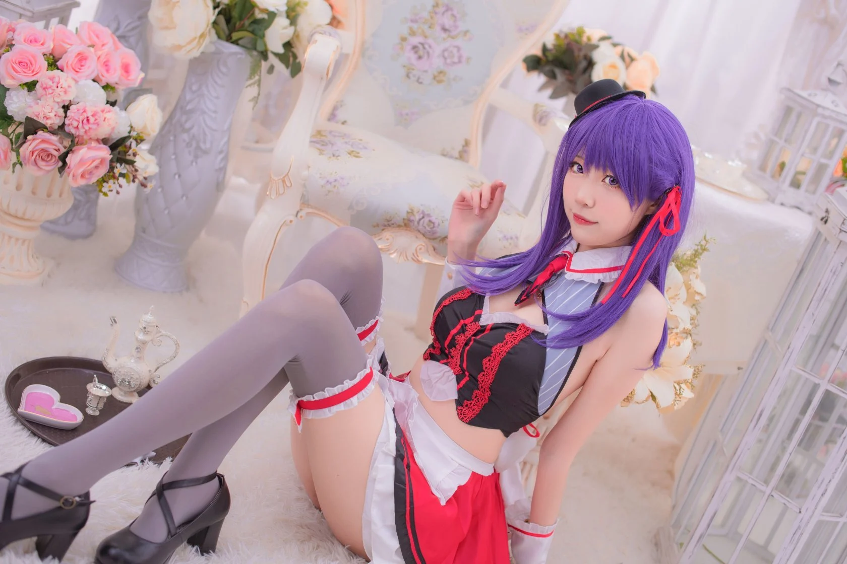 Đọc truyện hentai Tuyển tập Albums siêu phẩm Cosplay - Chap 918 - [Zhajiang Mumu] Sakura Maid