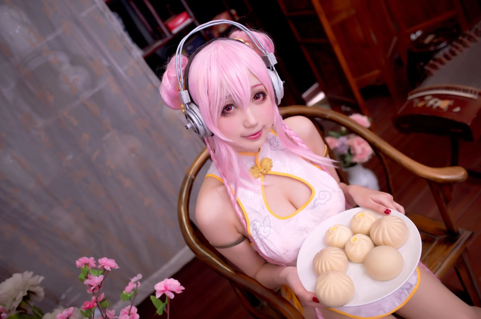 Đọc truyện hentai Tuyển tập Albums siêu phẩm Cosplay - Chap 885 - Zhou Ji is a cute rabbit NO.030 Cheongsam Sony