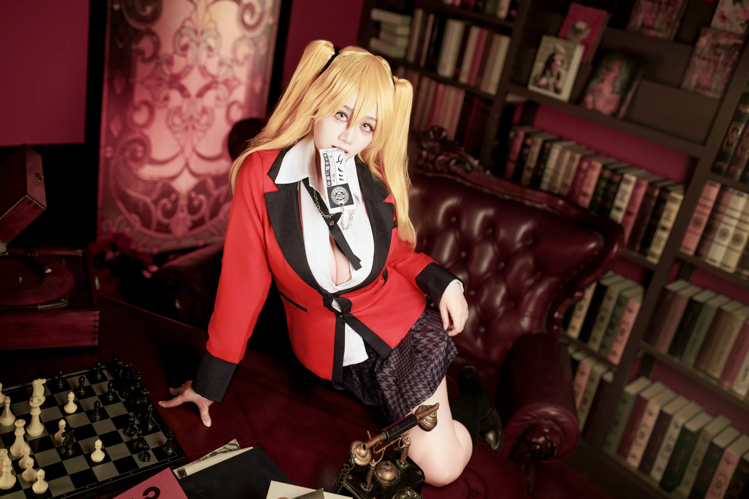 Đọc truyện hentai Tuyển tập Albums siêu phẩm Cosplay - Chap 1109 - A Xuexue - Kakegurui Saotome Meiari Uniform