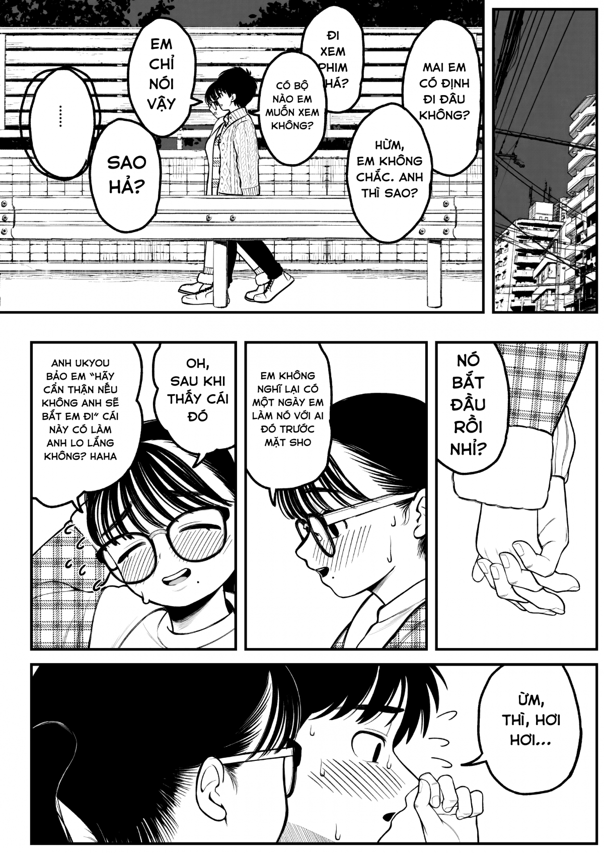 Đọc truyện hentai Kỳ nghỉ đông của tôi, bạn gái và chồng tôi - Oneshot.