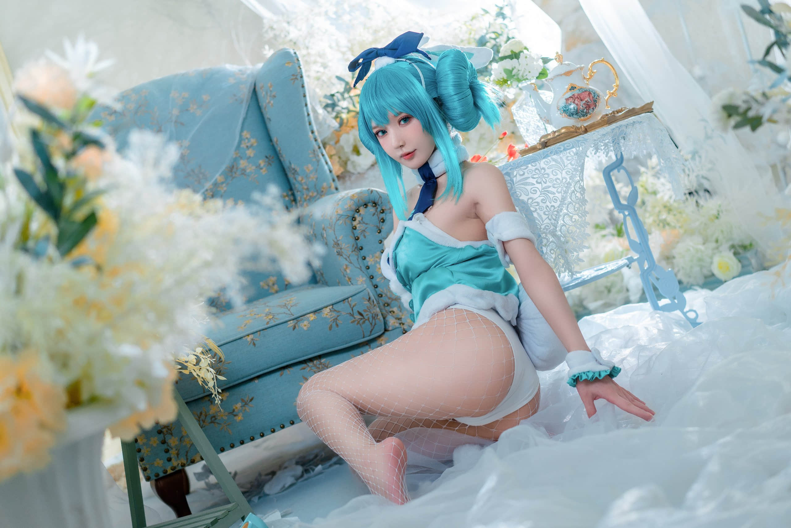 Đọc truyện hentai Tuyển tập Albums siêu phẩm Cosplay - Chap 842 - A Bao is also a bunny girl - NO.30 White Rabbit Miku