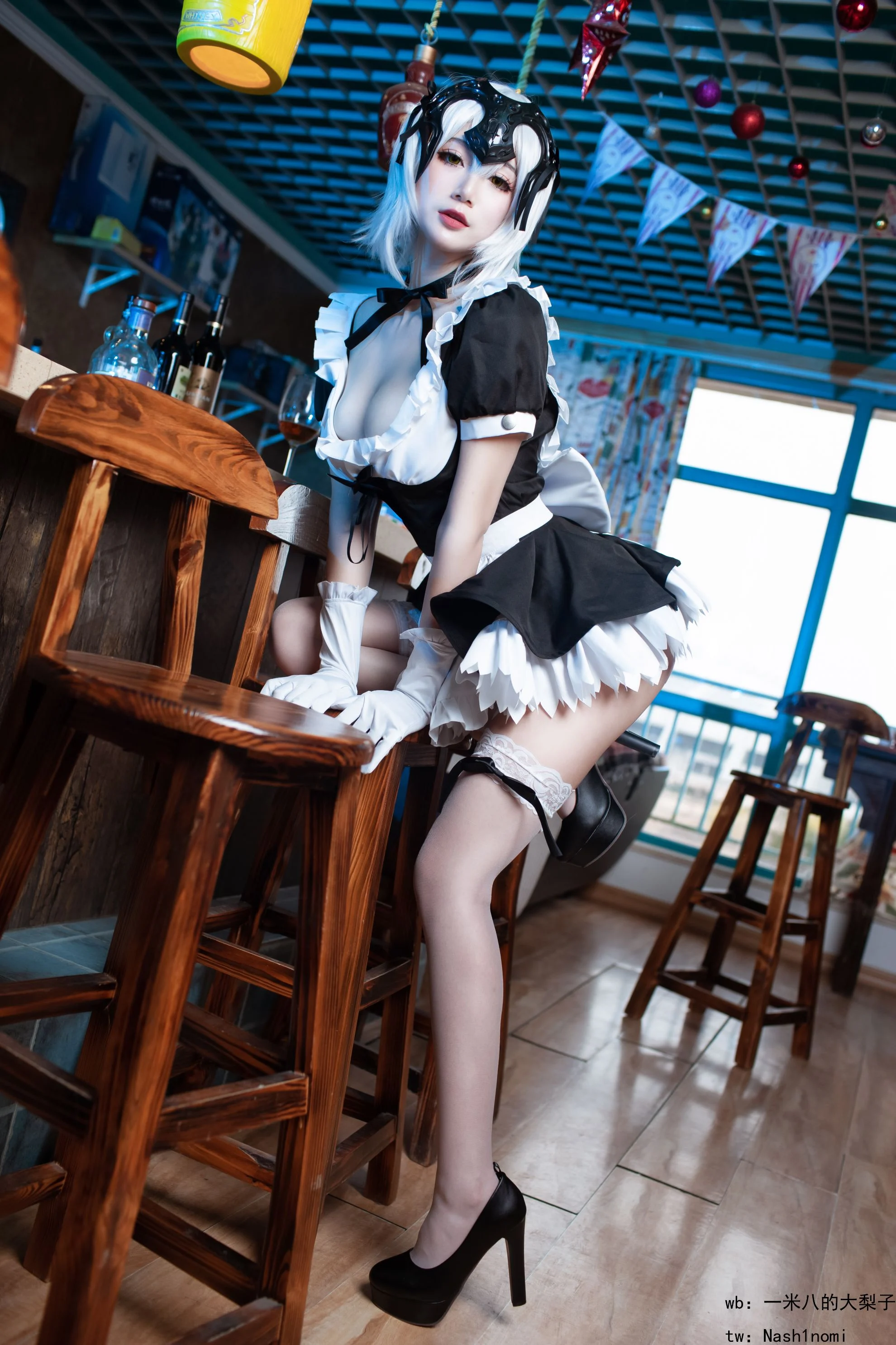 Đọc truyện hentai Tuyển tập Albums siêu phẩm Cosplay - Chap 908 - [Big pear of 1.8 meters] Black Virgin Maid