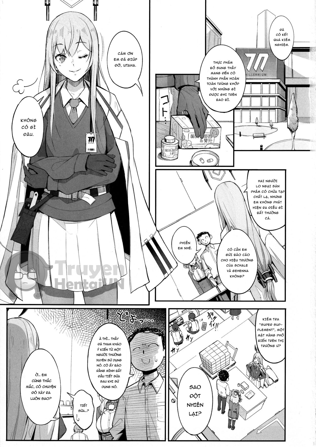 Đọc truyện hentai Gehenna no Meushi | The Cow of Gehenna (Blue Archive) - Oneshot