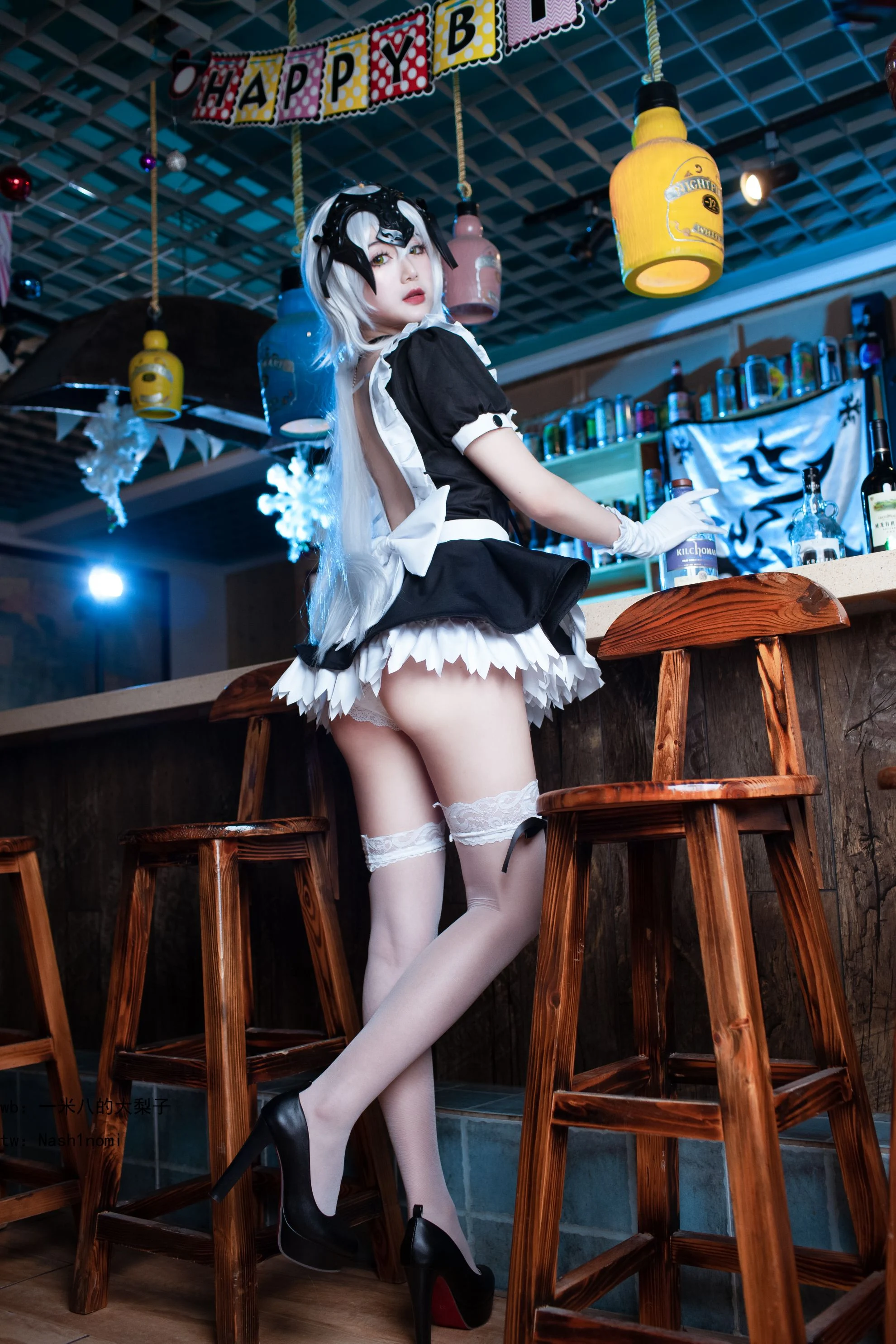 Đọc truyện hentai Tuyển tập Albums siêu phẩm Cosplay - Chap 908 - [Big pear of 1.8 meters] Black Virgin Maid