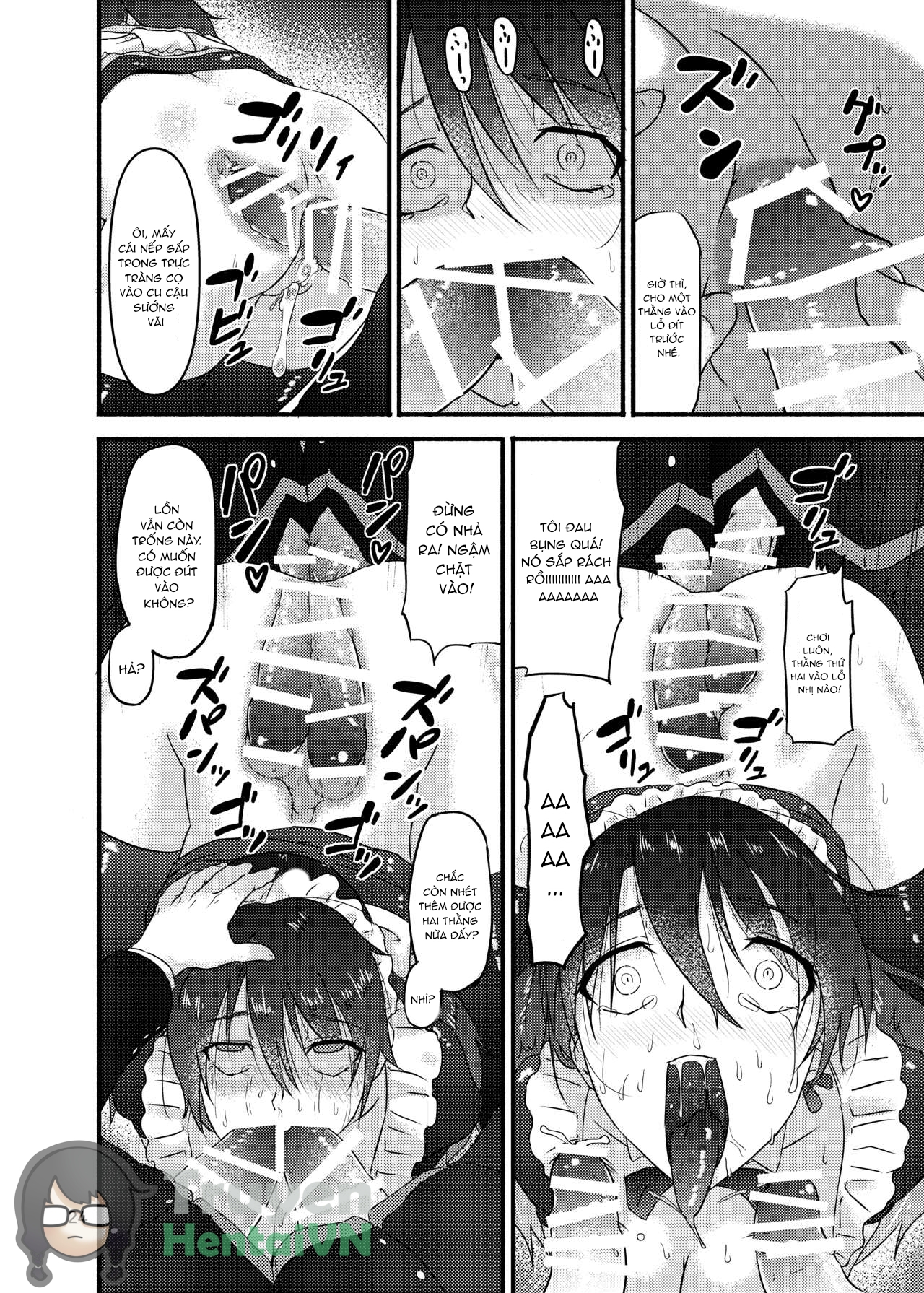 Đọc truyện hentai Futsuu no Inkya no JK Datta kedo, Maid ni Sarete, Makasare Haramasare Shussan Saserarete Bitch ni Naremashita! - Oneshot
